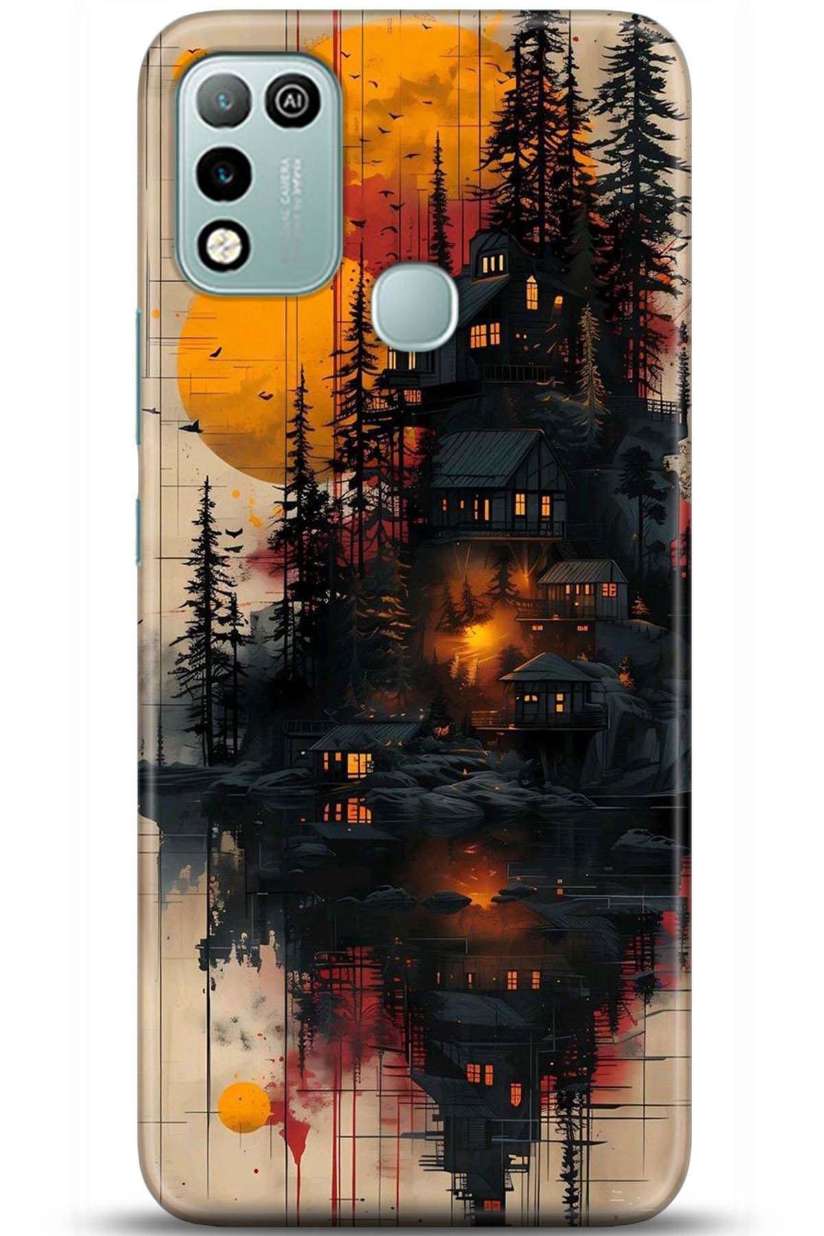 iNfinix Hot 10 Uyumlu Kılıf HD Baskılı Kılıf - Followed Institution 5292