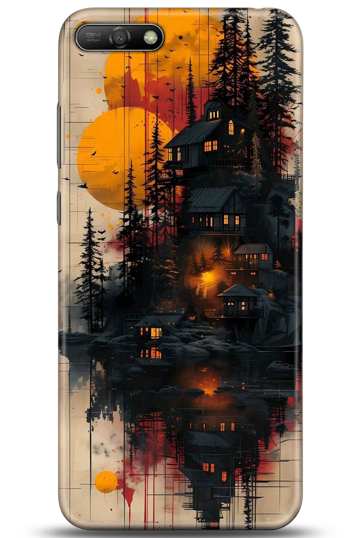 Huawei Y6 2018 Uyumlu Kılıf HD Baskılı Kılıf - Followed Institution 5292