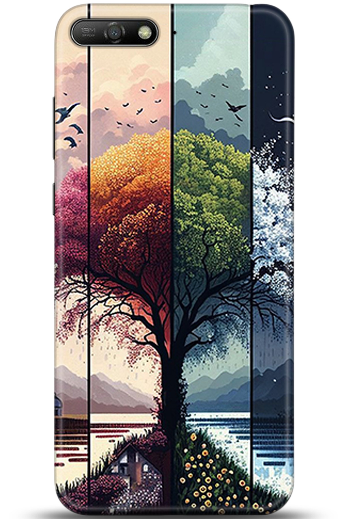 Huawei Y6 2018 Uyumlu Kılıf HD Baskılı Kılıf - Followed Institution 5369