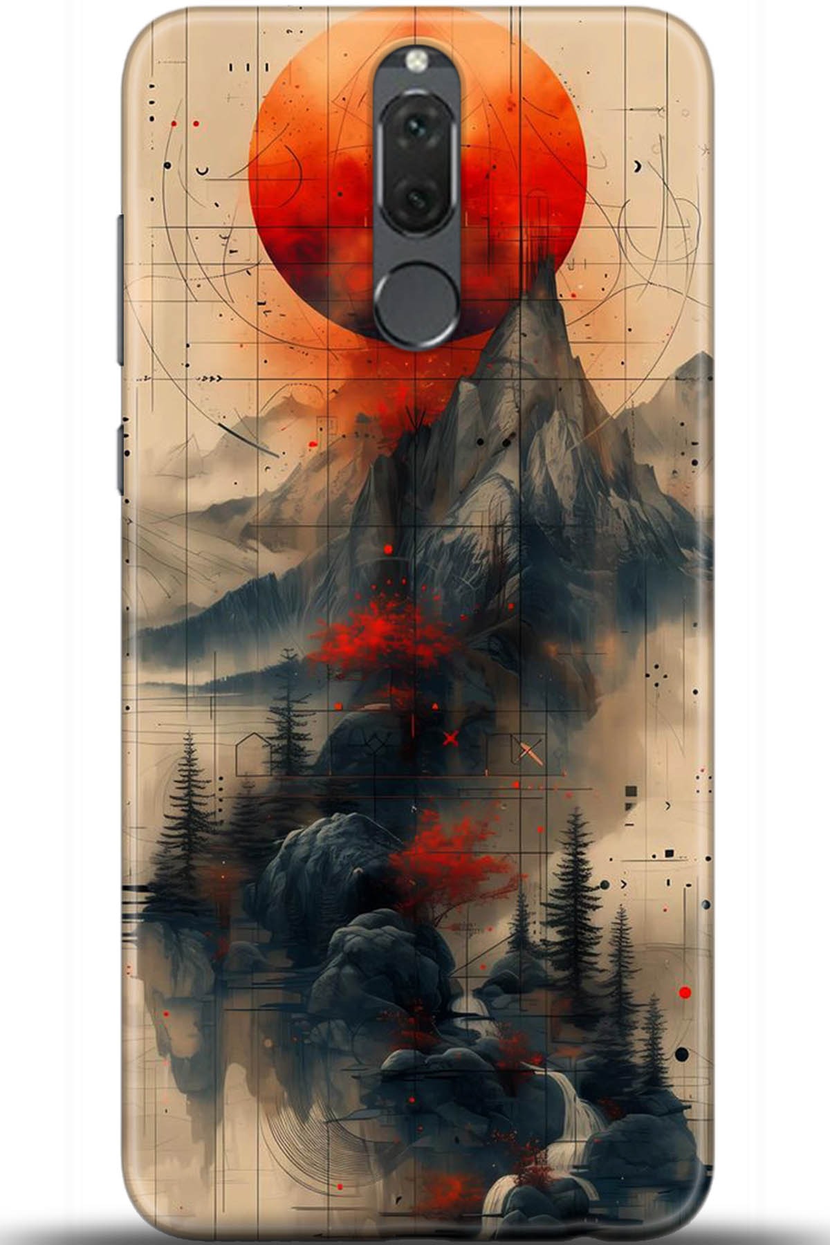 Huawei Mate 10 Lite Uyumlu Kılıf HD Baskılı Kılıf - Followed Institution 5244