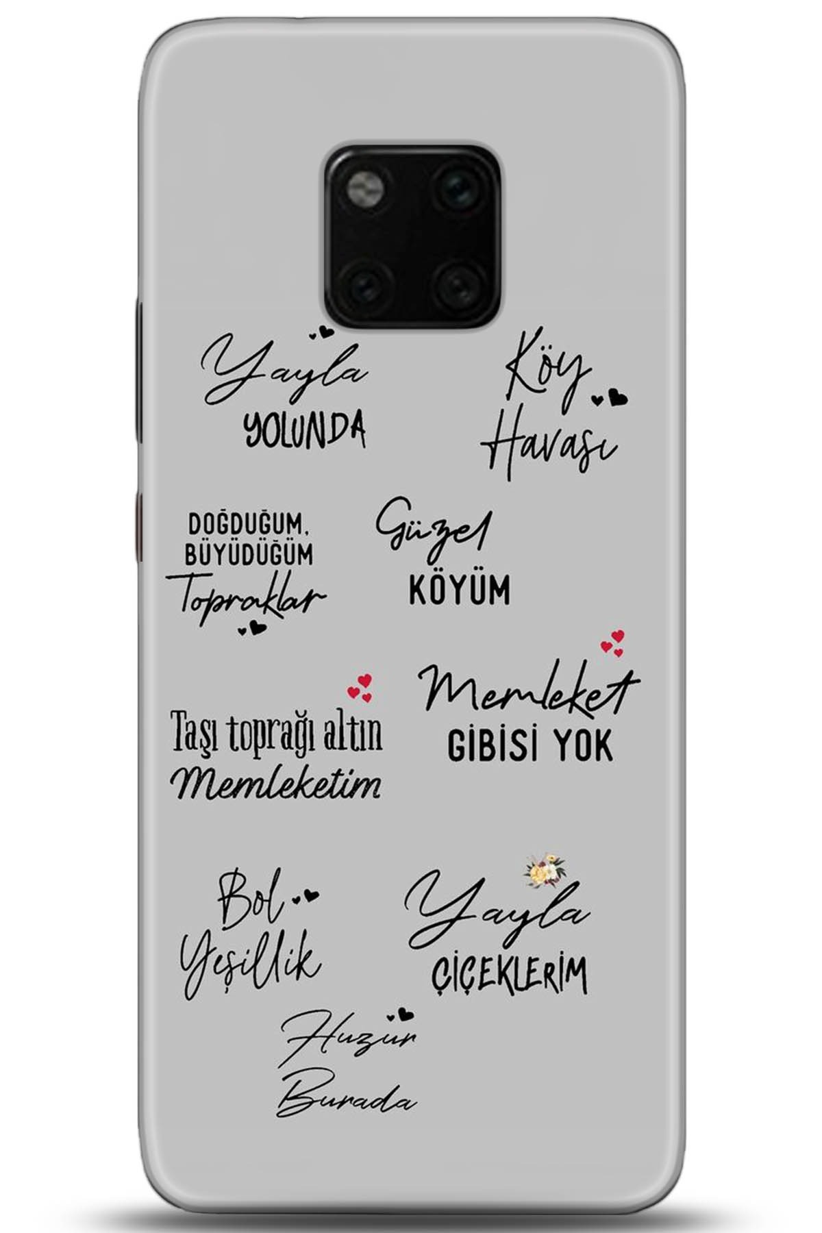 Huawei Mate 20 Pro Uyumlu Kılıf HD Baskılı Kılıf - Followed Institution 5210