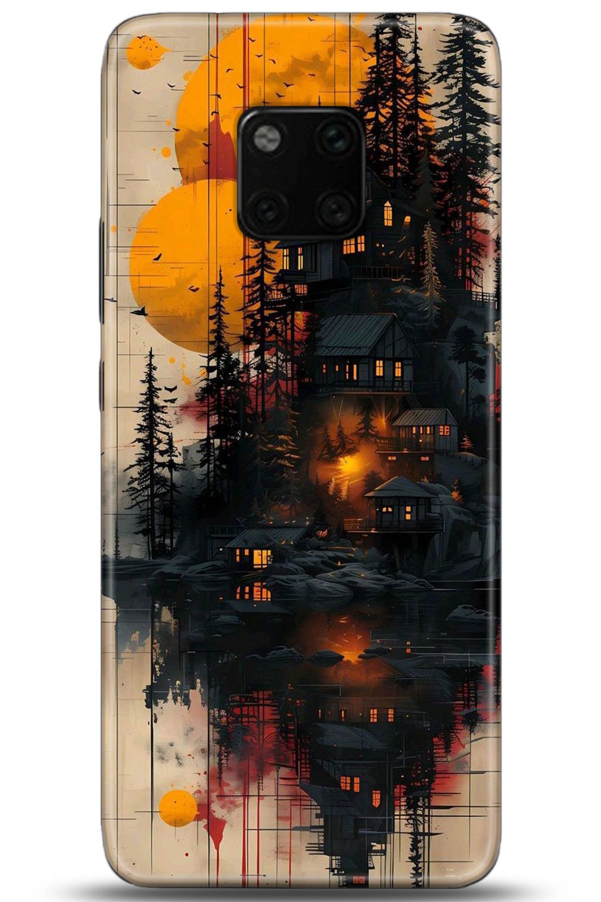 Huawei Mate 20 Pro Uyumlu Kılıf HD Baskılı Kılıf - Followed Institution 5292