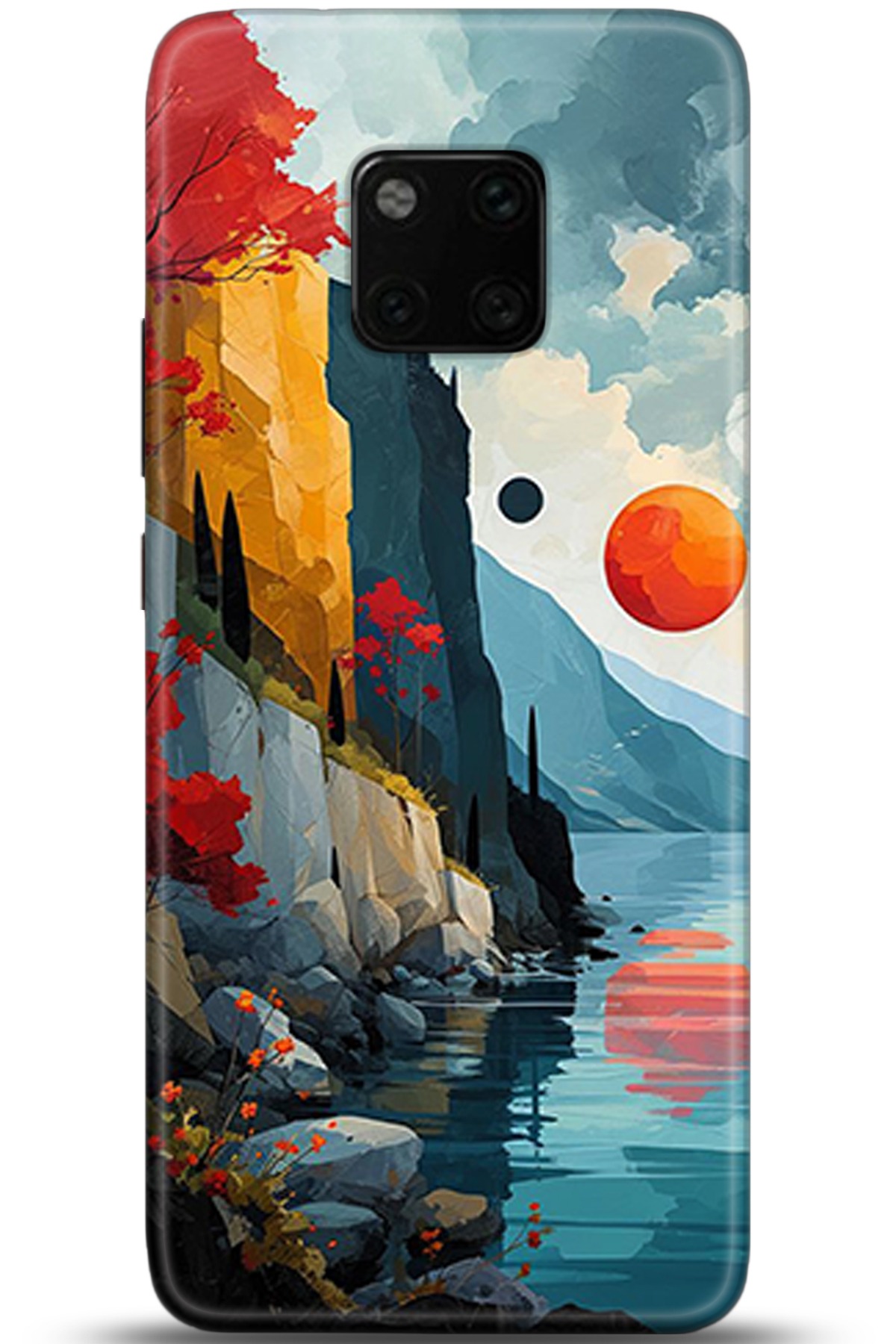 Huawei Mate 20 Pro Uyumlu Kılıf HD Baskılı Kılıf - Followed Institution 5368