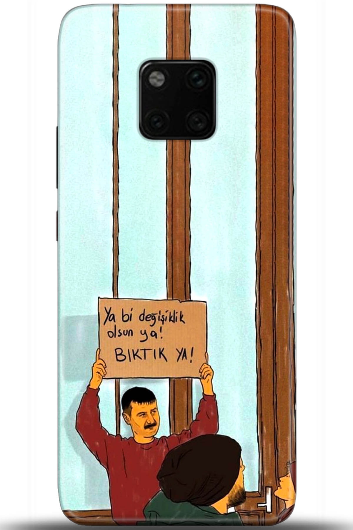 Huawei Mate 20 Pro Uyumlu Kılıf HD Baskılı Kılıf - Followed Institution 5594