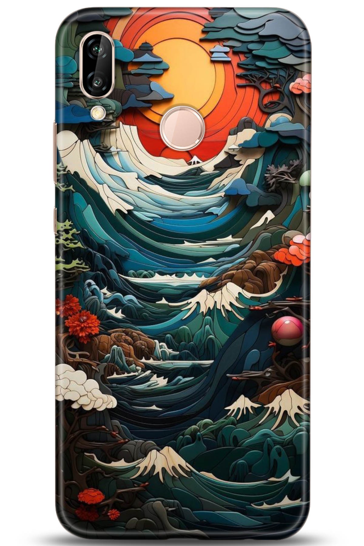 Huawei P20 Lite Uyumlu Kılıf HD Baskılı Kılıf - Followed Institution 5009