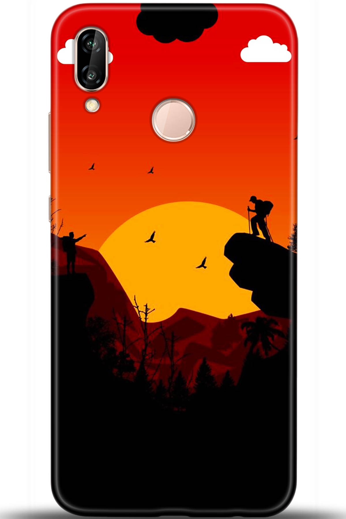 Huawei P20 Lite Uyumlu Kılıf HD Baskılı Kılıf - Followed Institution 5407