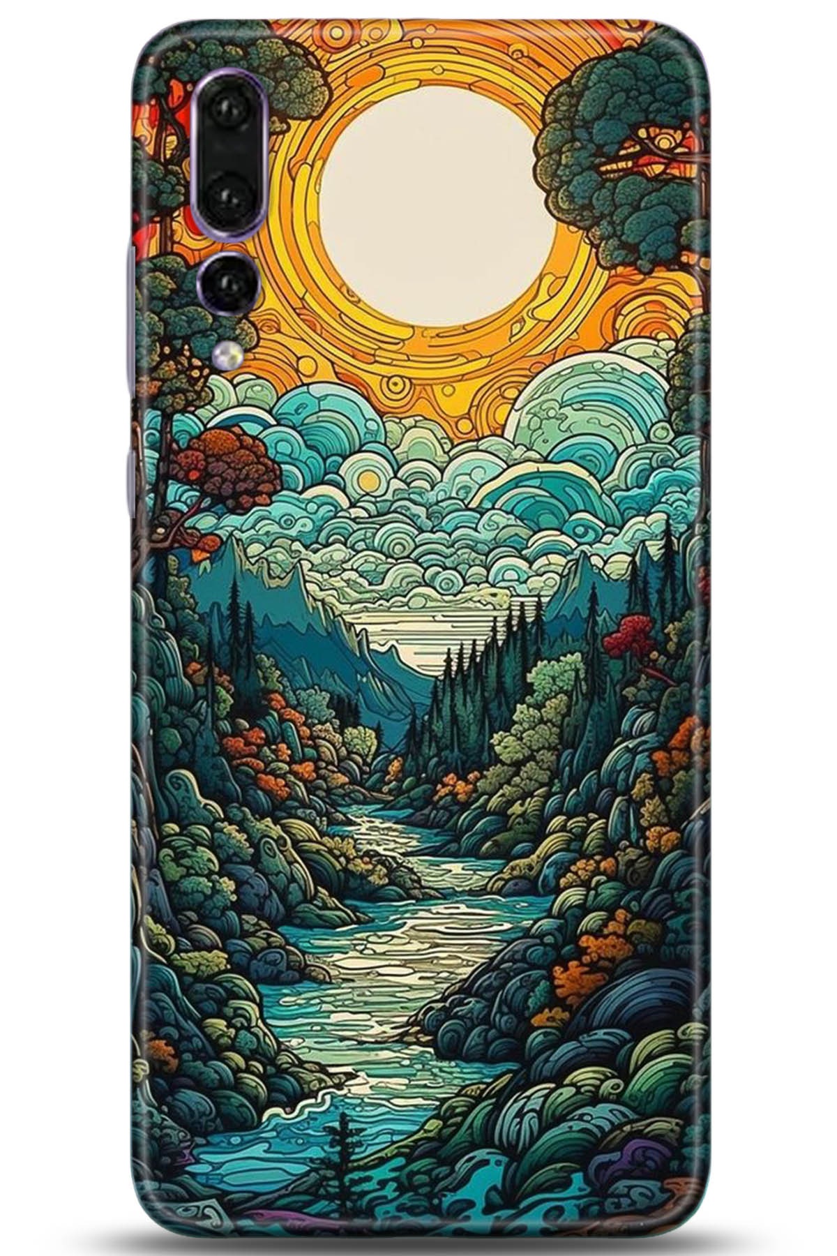 Huawei P20 Pro Uyumlu Kılıf HD Baskılı Kılıf - Followed Institution 5198