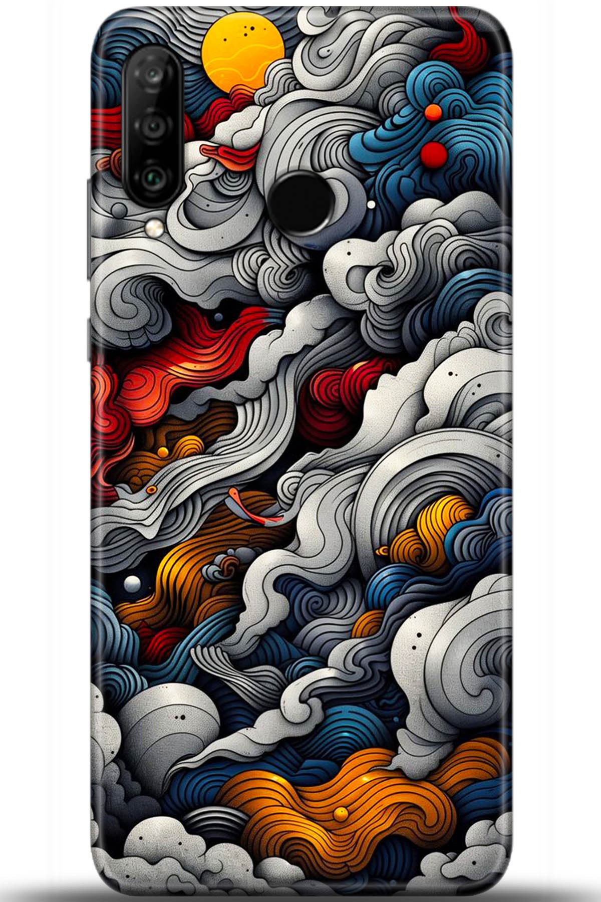 Huawei P30 Lite Uyumlu Kılıf HD Baskılı Kılıf - Followed Institution 5436