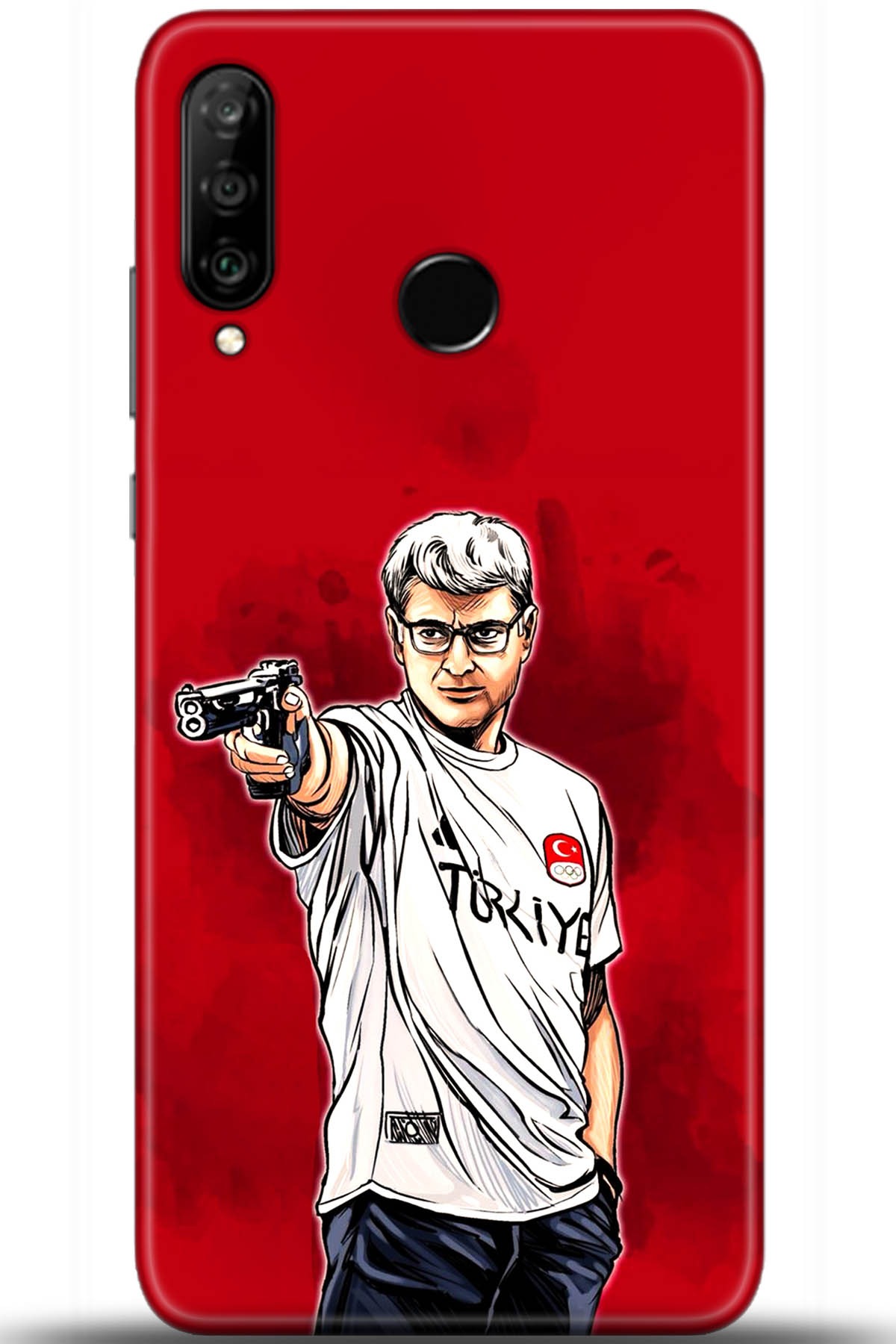 Huawei P30 Lite Uyumlu Kılıf HD Baskılı Kılıf - Followed Institution 5533