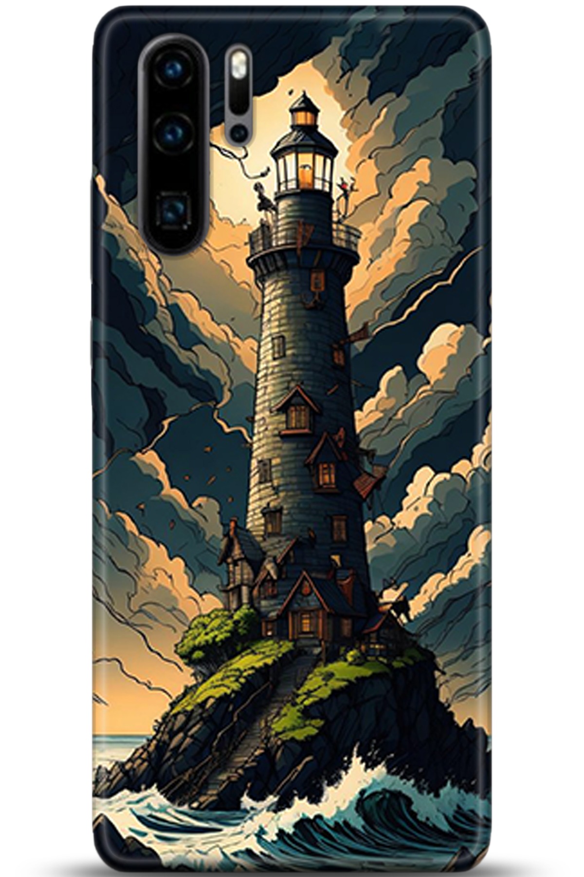 Huawei P30 Pro Uyumlu Kılıf HD Baskılı Kılıf - Followed Institution 5363