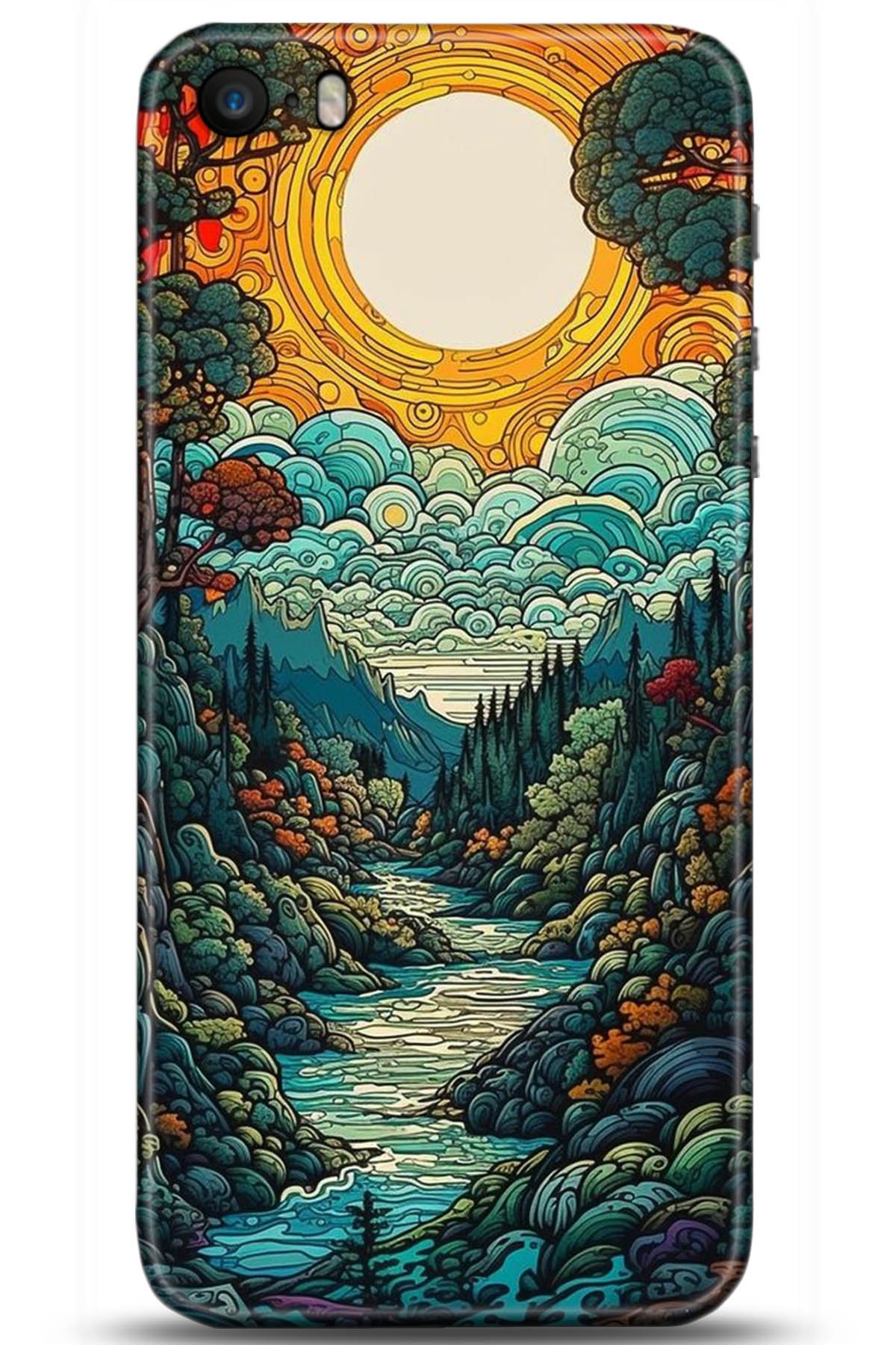 Apple iPhone 5S Uyumlu Kılıf HD Baskılı Kılıf - Followed Institution 5198