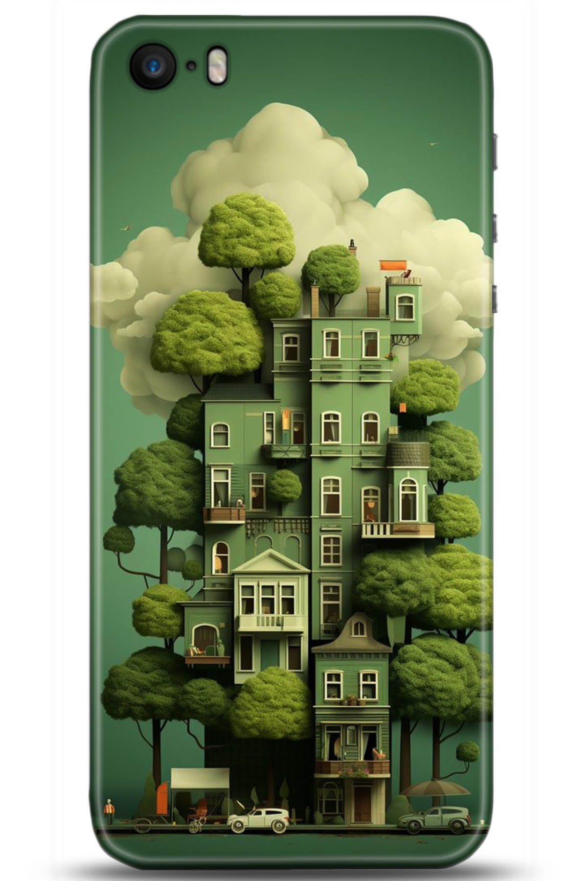 Apple iPhone 5S Uyumlu Kılıf HD Baskılı Kılıf - Followed Institution 5273