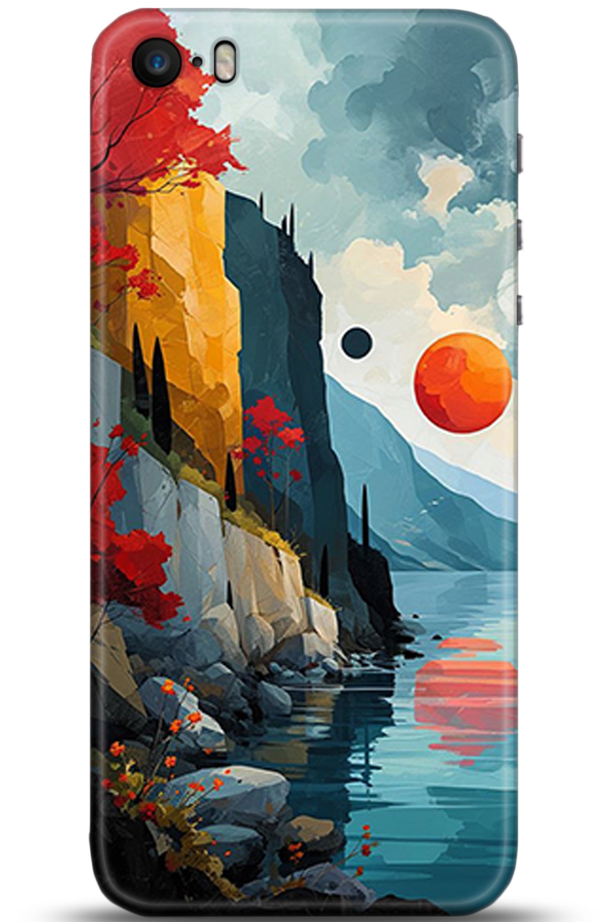 Apple iPhone 5S Uyumlu Kılıf HD Baskılı Kılıf - Followed Institution 5368