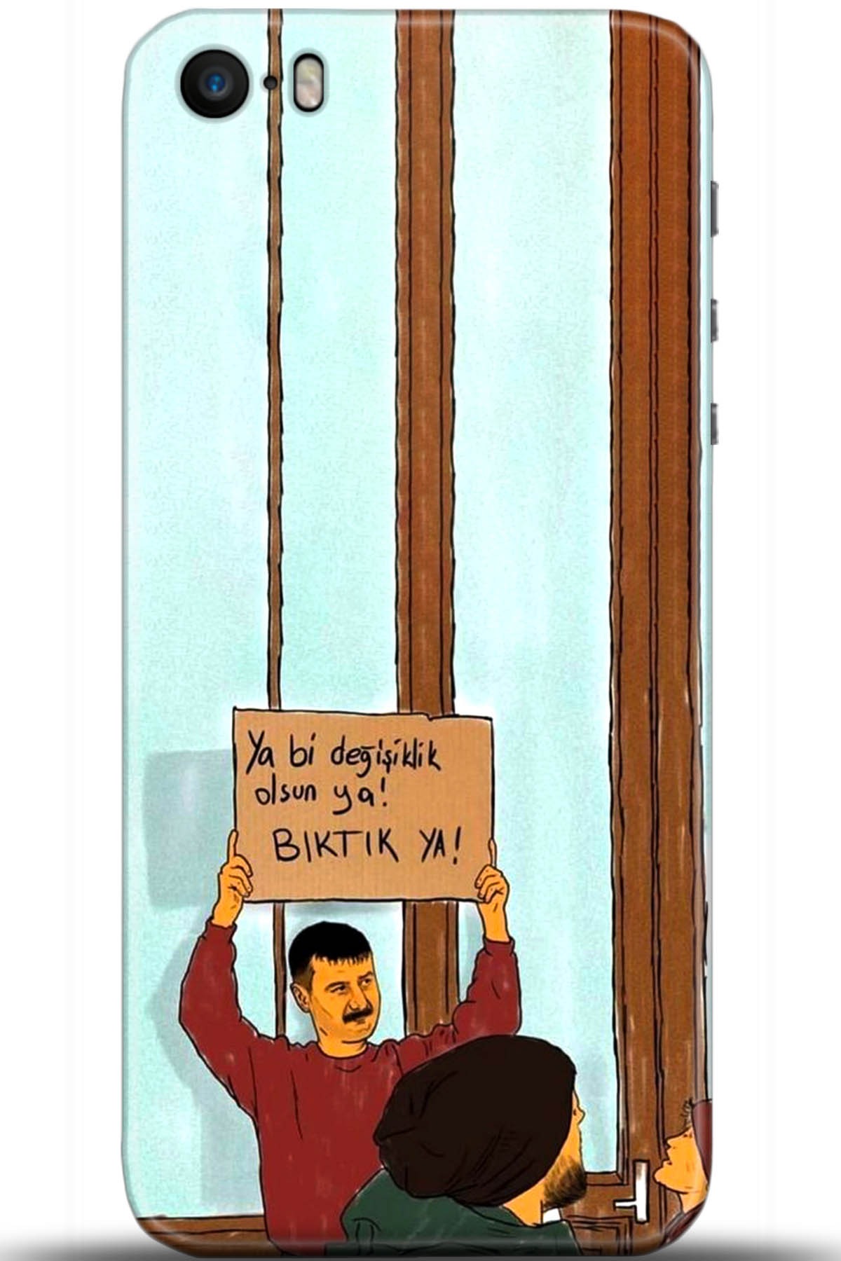 Apple iPhone 5S Uyumlu Kılıf HD Baskılı Kılıf - Followed Institution 5594