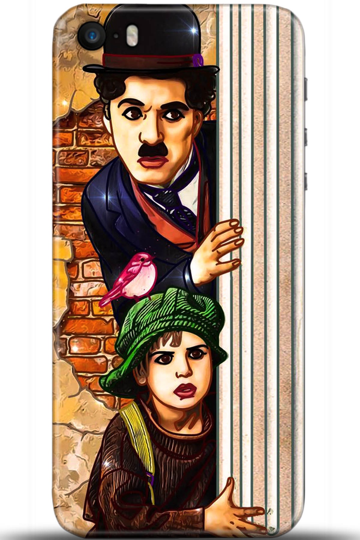 Apple iPhone 5S Uyumlu Kılıf HD Baskılı Kılıf - Followed Institution 5694