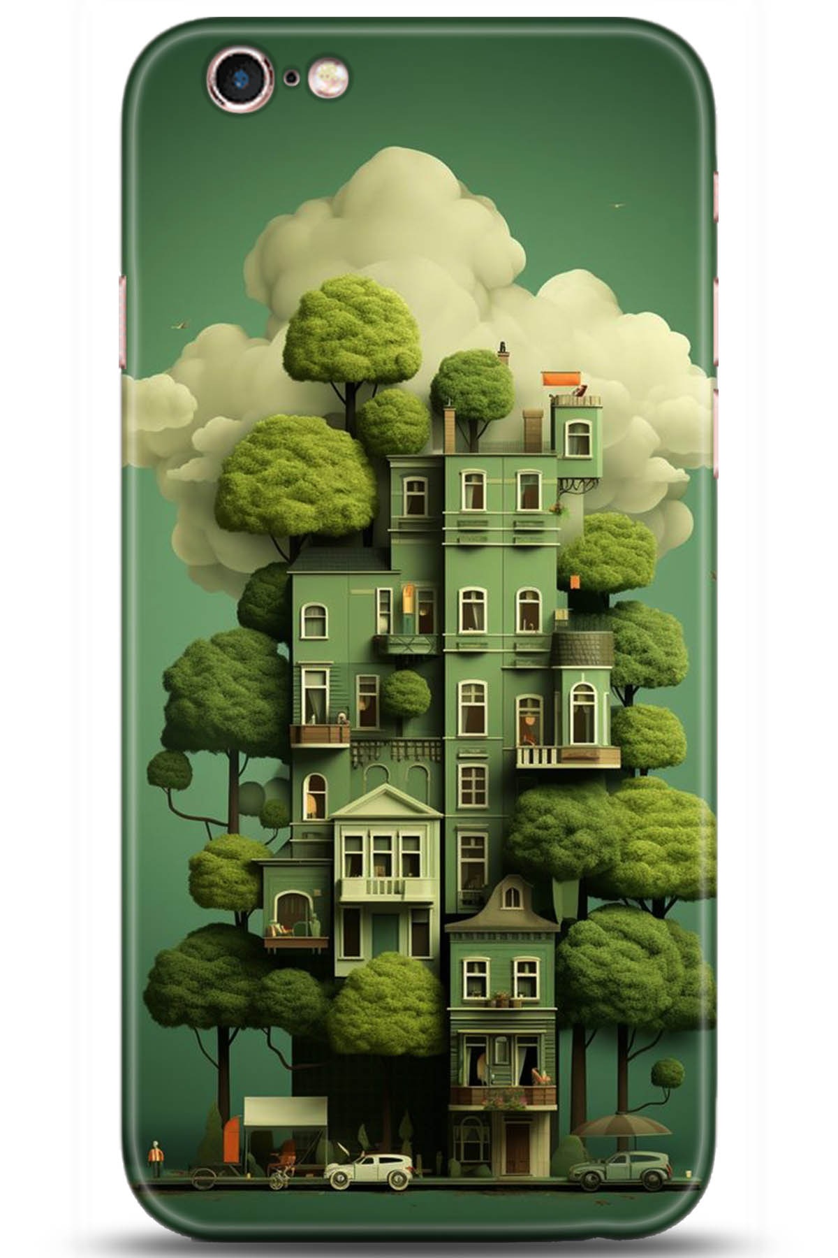 Apple iPhone 6S Plus Uyumlu Kılıf HD Baskılı Kılıf - Followed Institution 5273