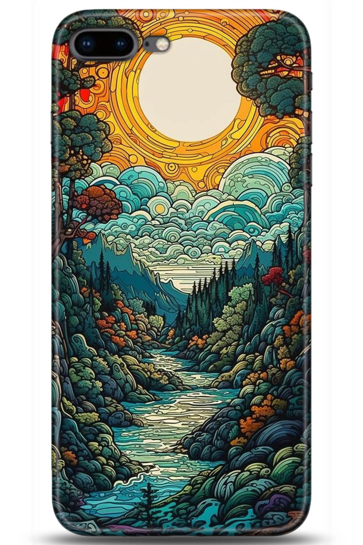 Apple iPhone 8 Plus Uyumlu Kılıf HD Baskılı Kılıf - Followed Institution 5198