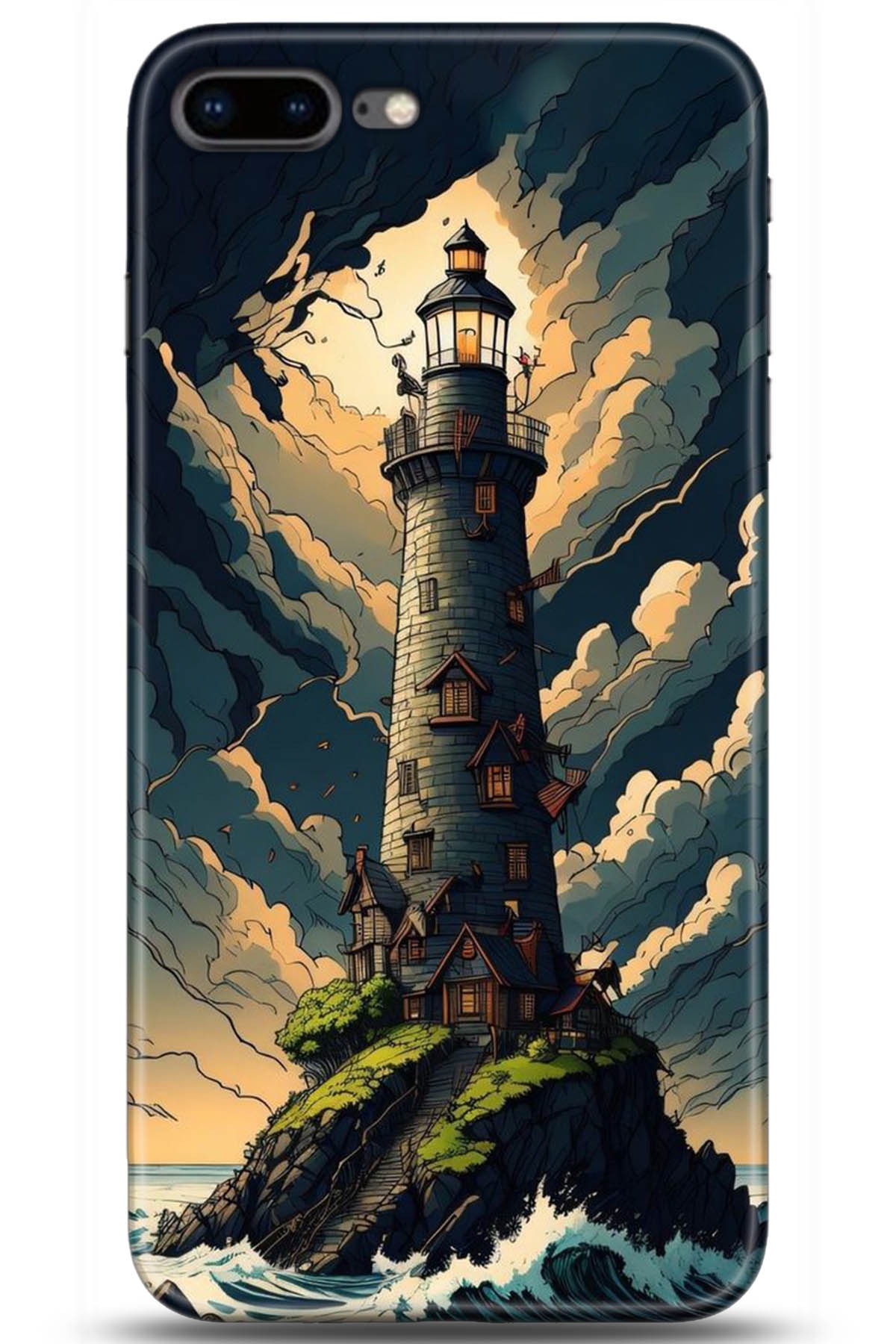 Apple iPhone 8 Plus Uyumlu Kılıf HD Baskılı Kılıf - Followed Institution 5236