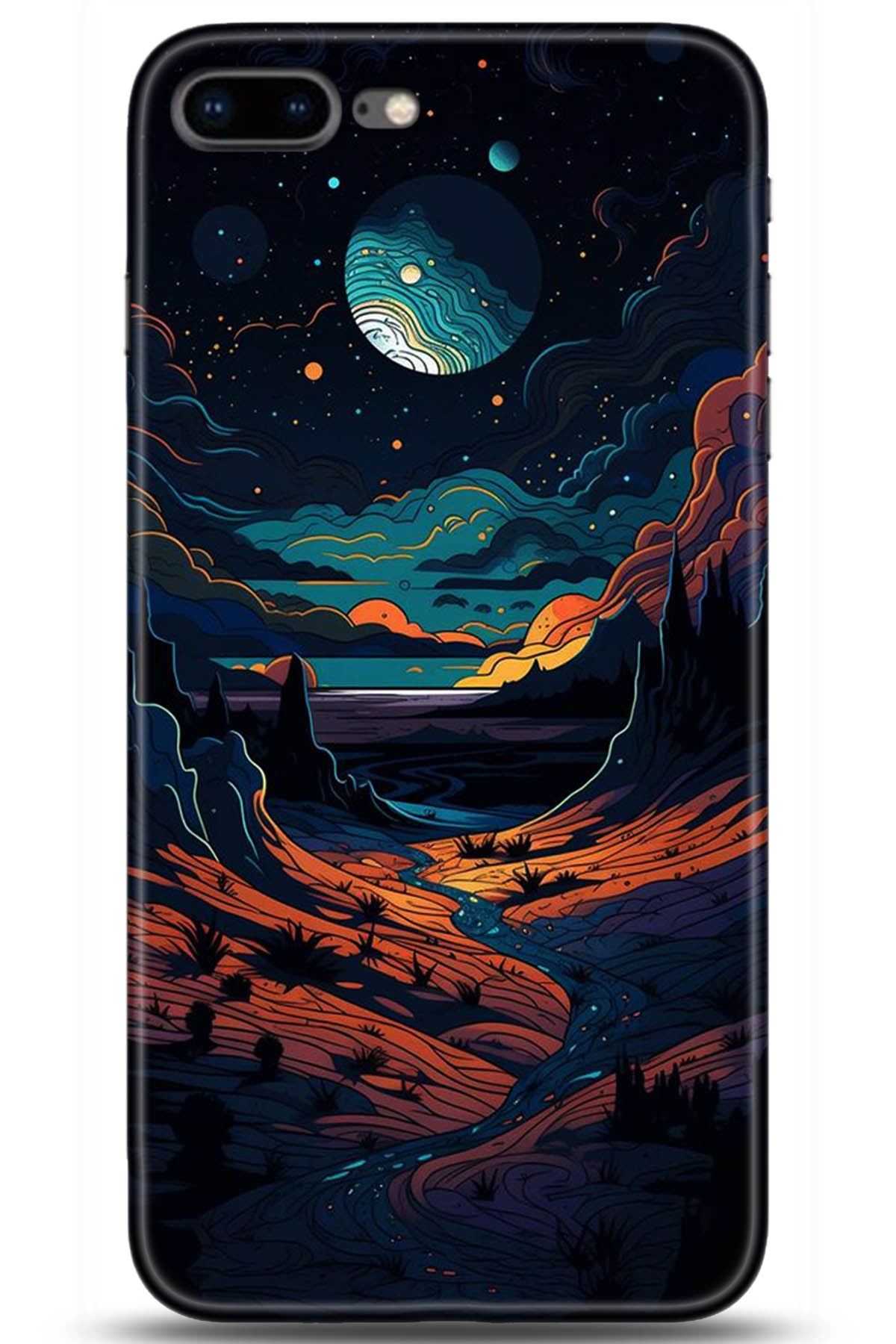 Apple iPhone 8 Plus Uyumlu Kılıf HD Baskılı Kılıf - Followed Institution 5275