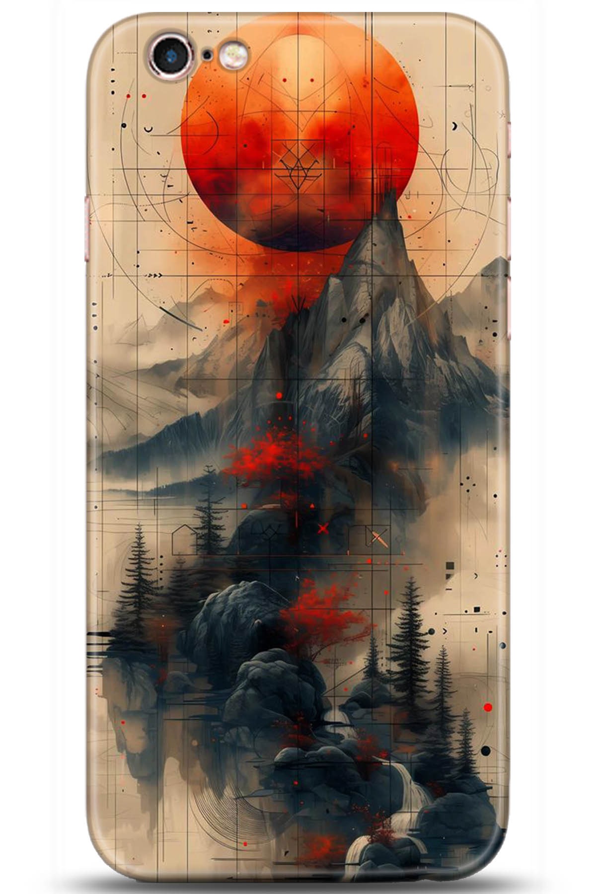 Apple iPhone 6S Uyumlu Kılıf HD Baskılı Kılıf - Followed Institution 5244