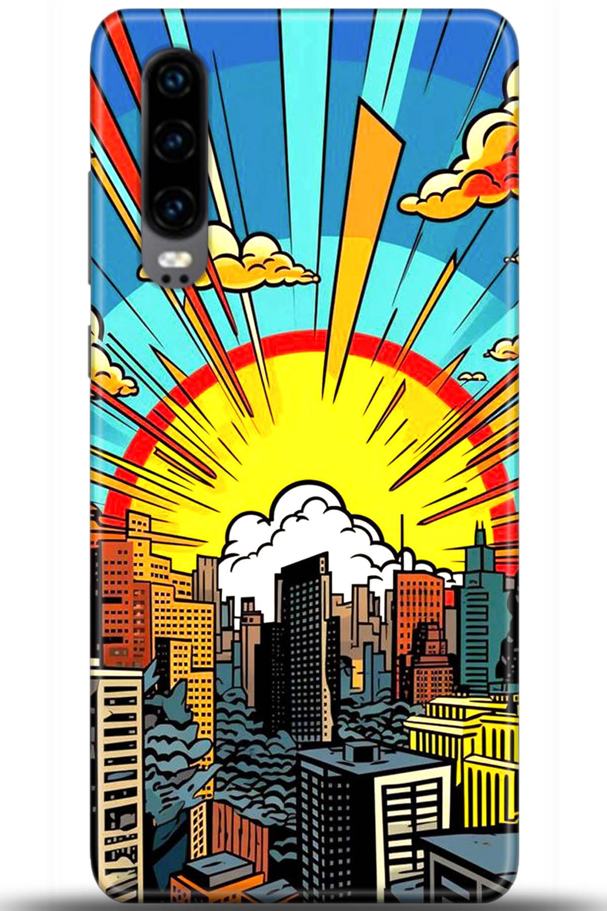 Huawei P30 Uyumlu Kılıf HD Baskılı Kılıf - Followed Institution 5571