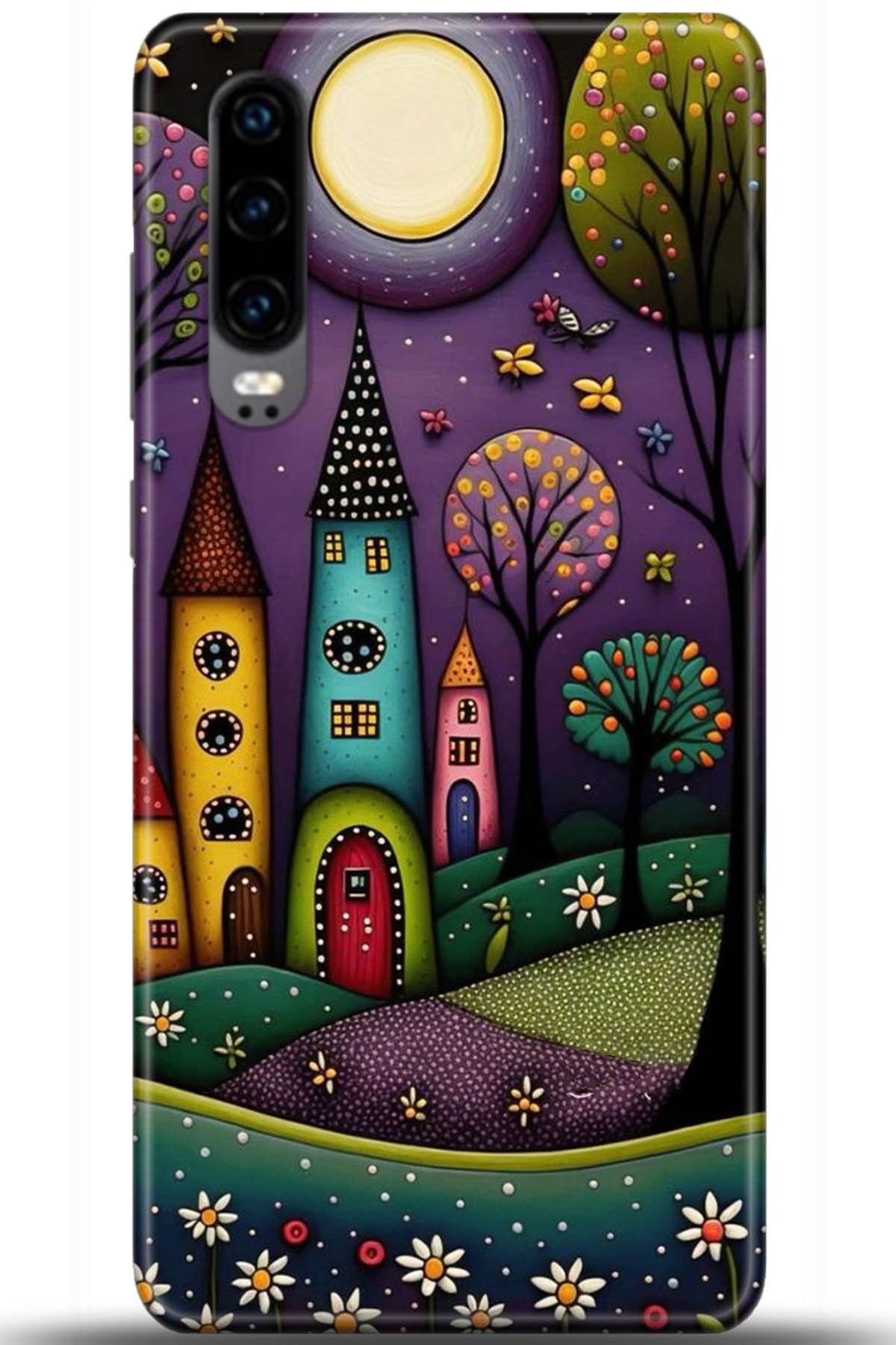 Huawei P30 Uyumlu Kılıf HD Baskılı Kılıf - Followed Institution 5704