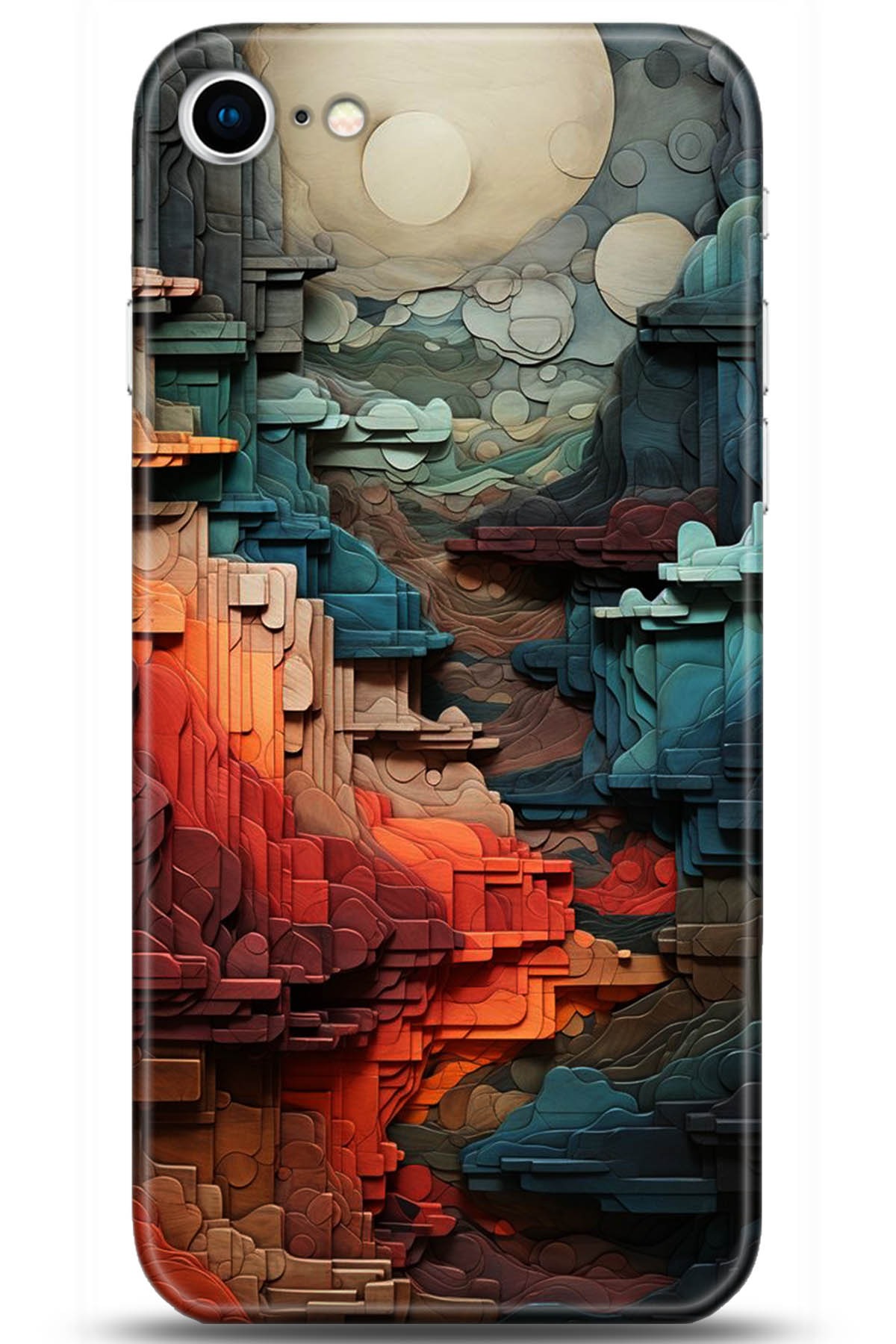 Apple iPhone 8 Uyumlu Kılıf HD Baskılı Kılıf - Followed Institution 5218