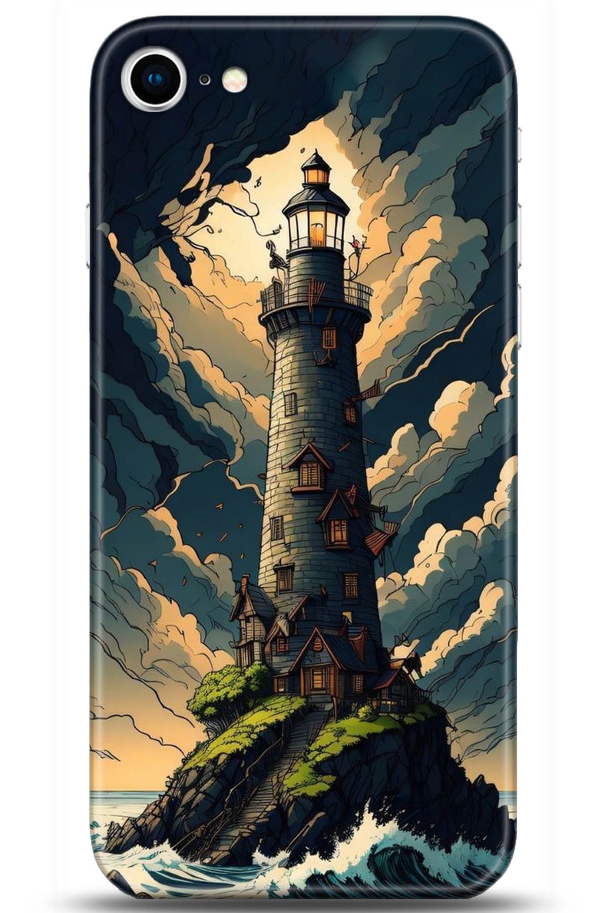 Apple iPhone 8 Uyumlu Kılıf HD Baskılı Kılıf - Followed Institution 5236