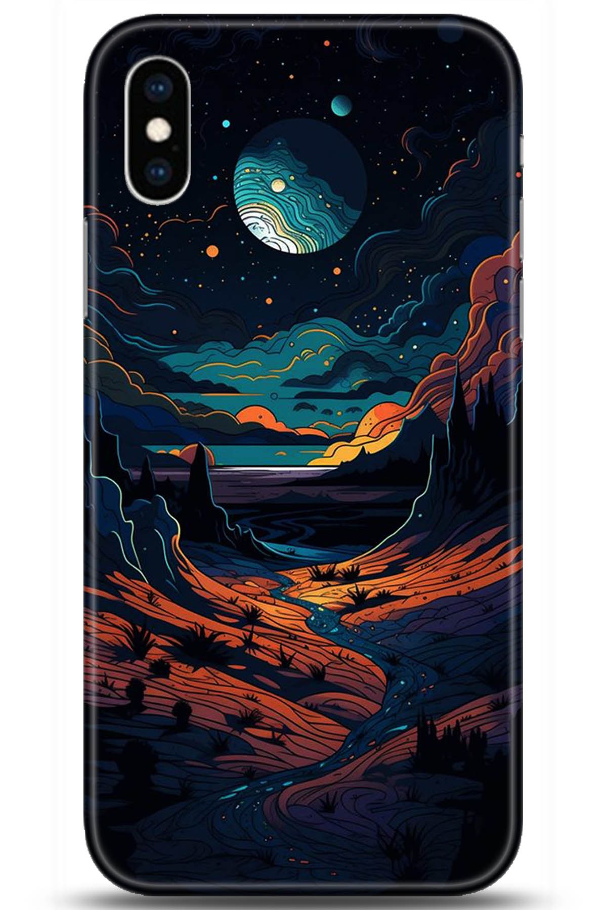 Apple iPhone X Uyumlu Kılıf HD Baskılı Kılıf - Followed Institution 5275