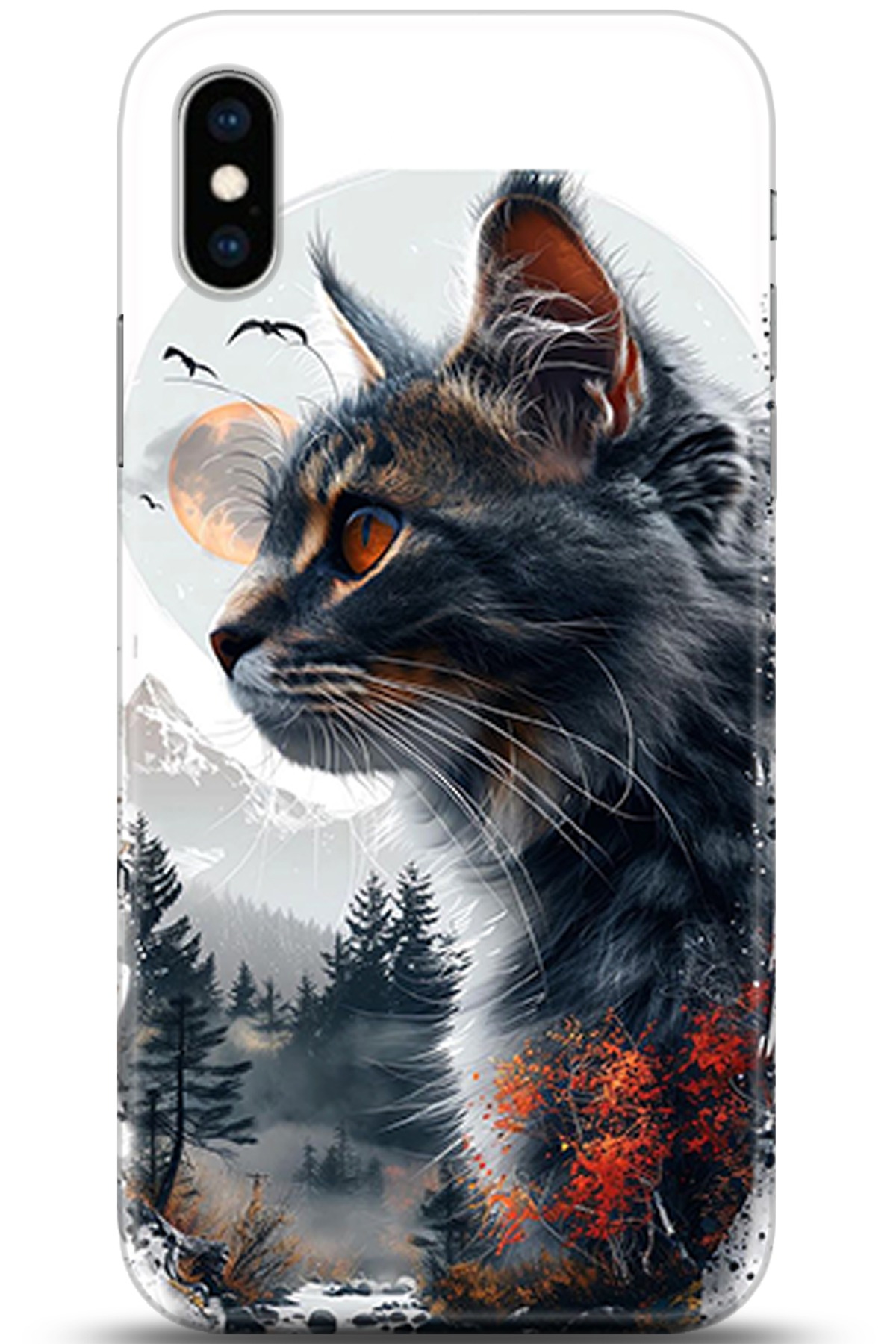 Apple iPhone X Uyumlu Kılıf HD Baskılı Kılıf - Followed Institution 5319