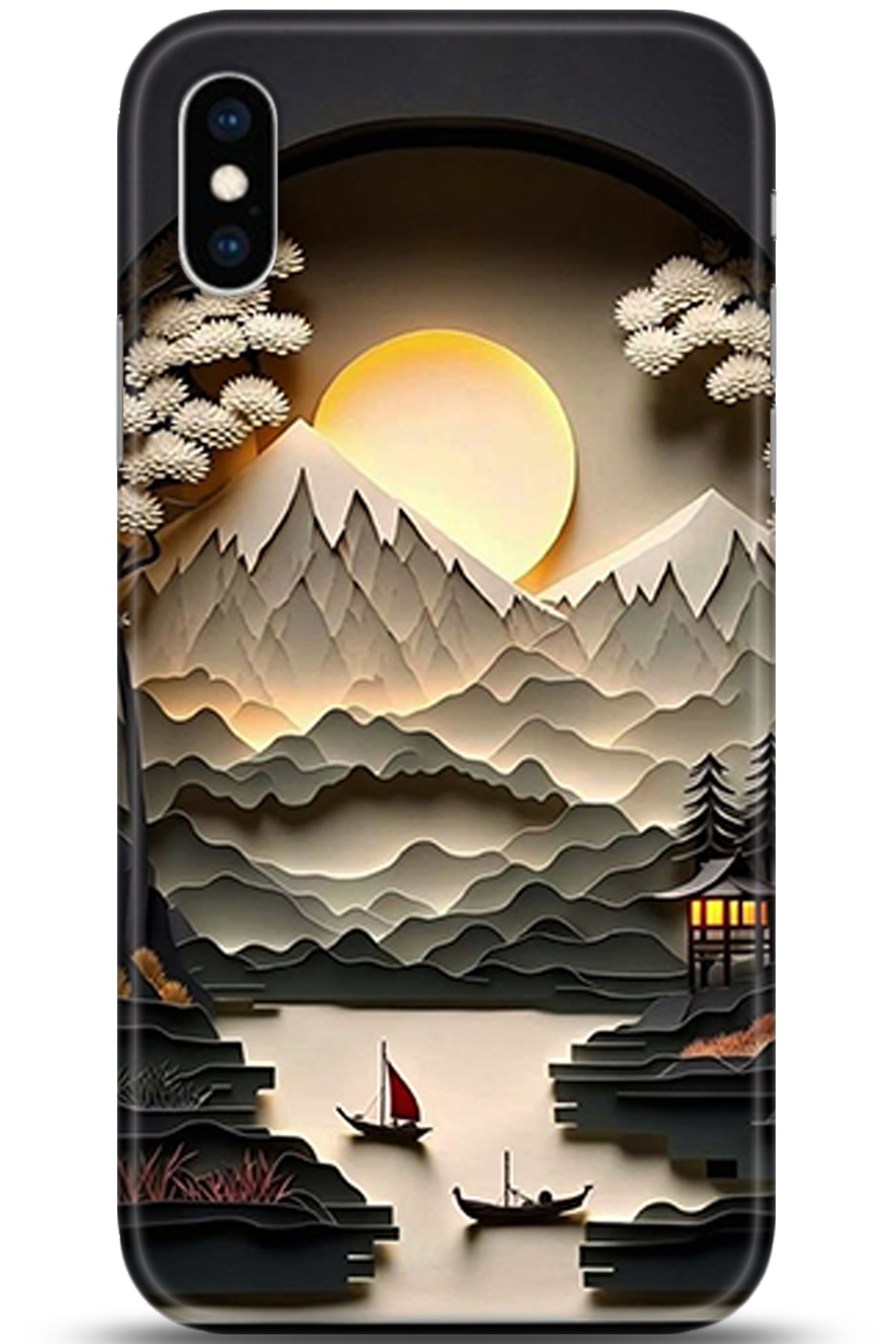 Apple iPhone X Uyumlu Kılıf HD Baskılı Kılıf - Followed Institution 5354