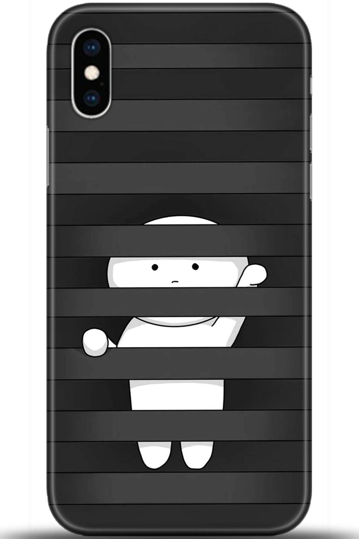 Apple iPhone X Uyumlu Kılıf HD Baskılı Kılıf - Followed Institution 5478