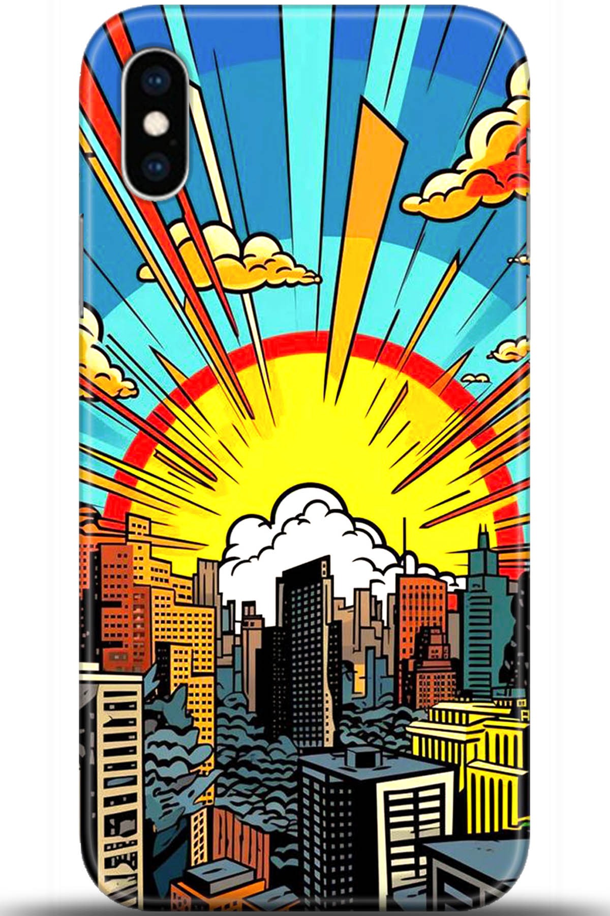 Apple iPhone X Uyumlu Kılıf HD Baskılı Kılıf - Followed Institution 5571