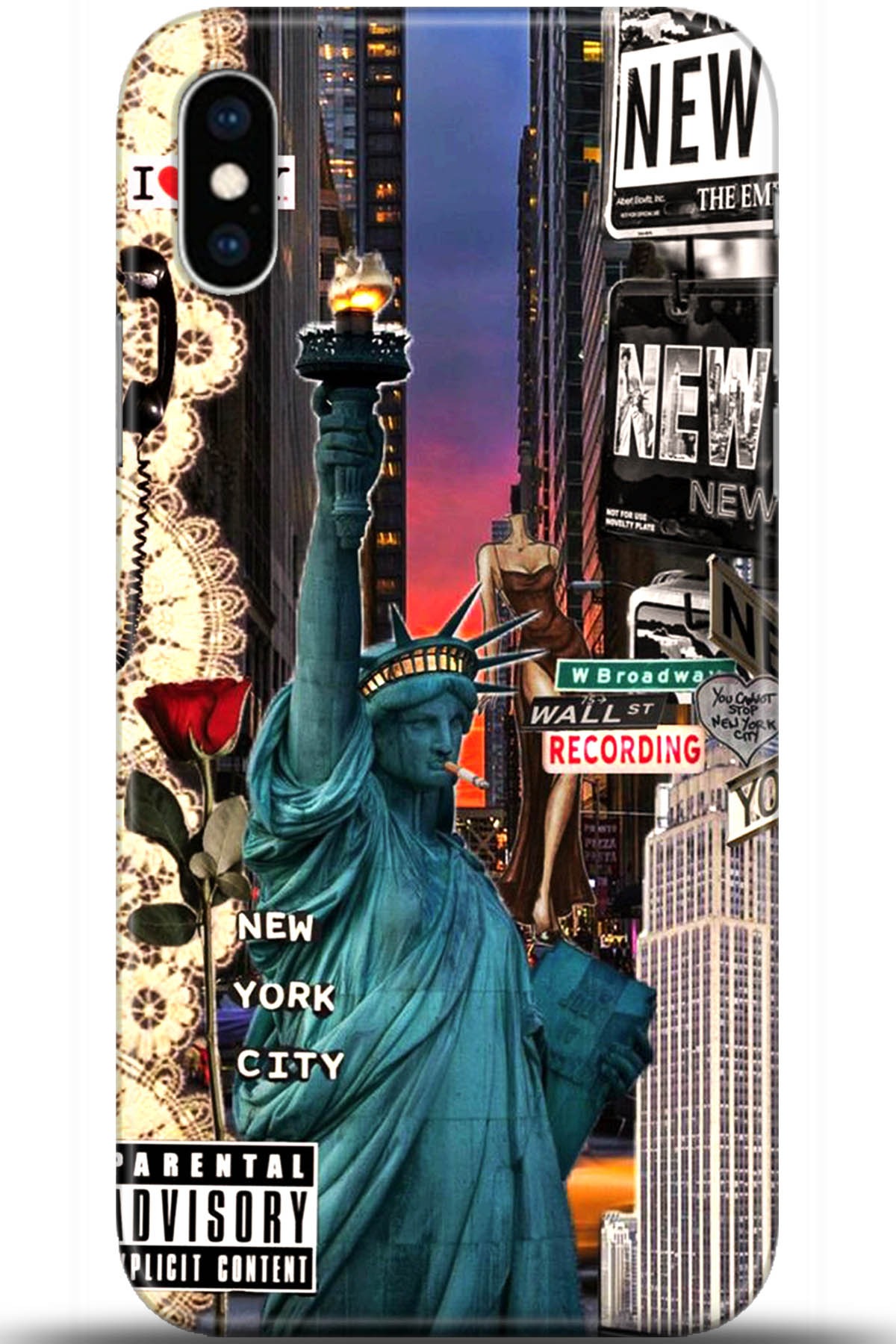 Apple iPhone X Uyumlu Kılıf HD Baskılı Kılıf - Followed Institution 5618