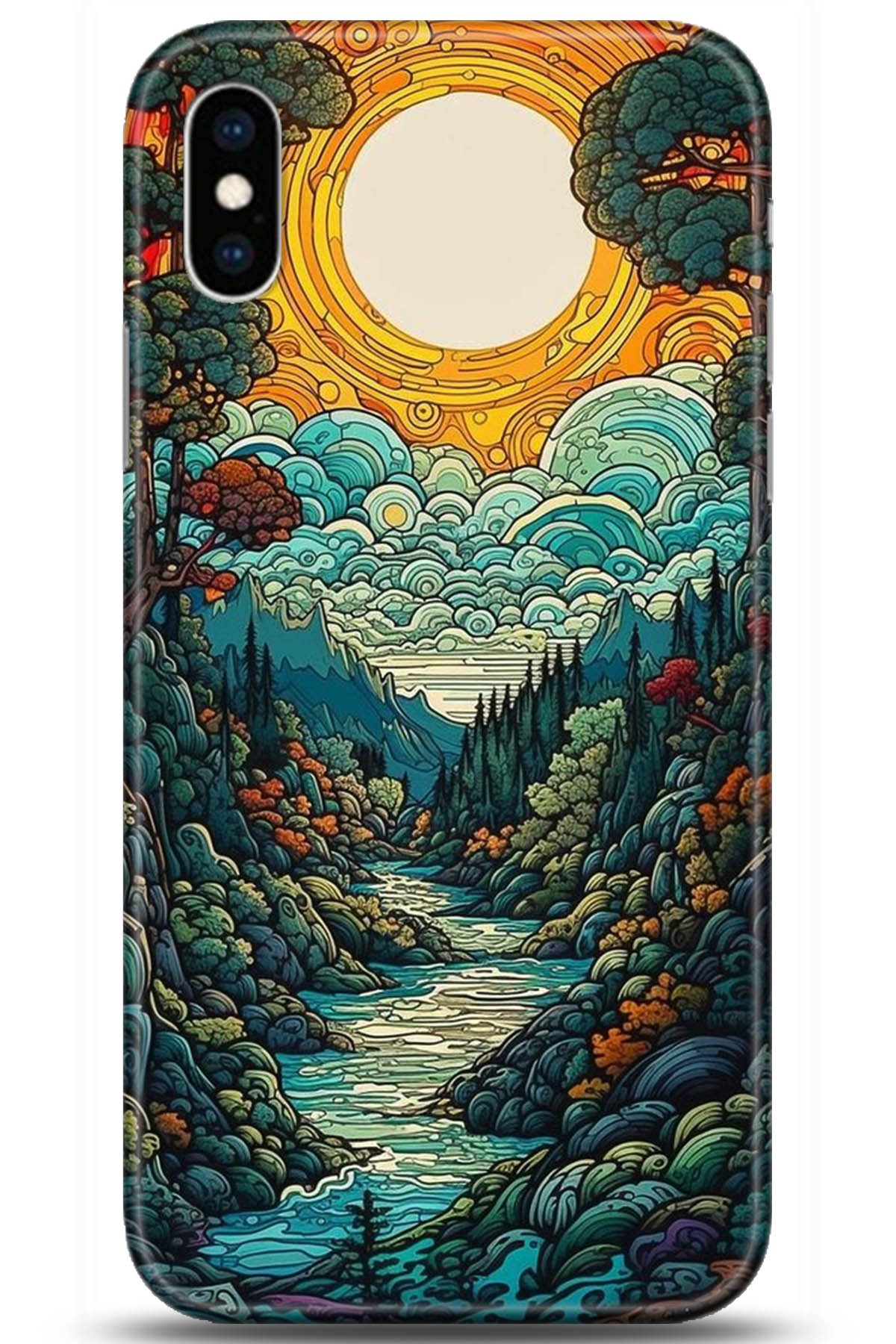 Apple iPhone XS Uyumlu Kılıf HD Baskılı Kılıf - Followed Institution 5198