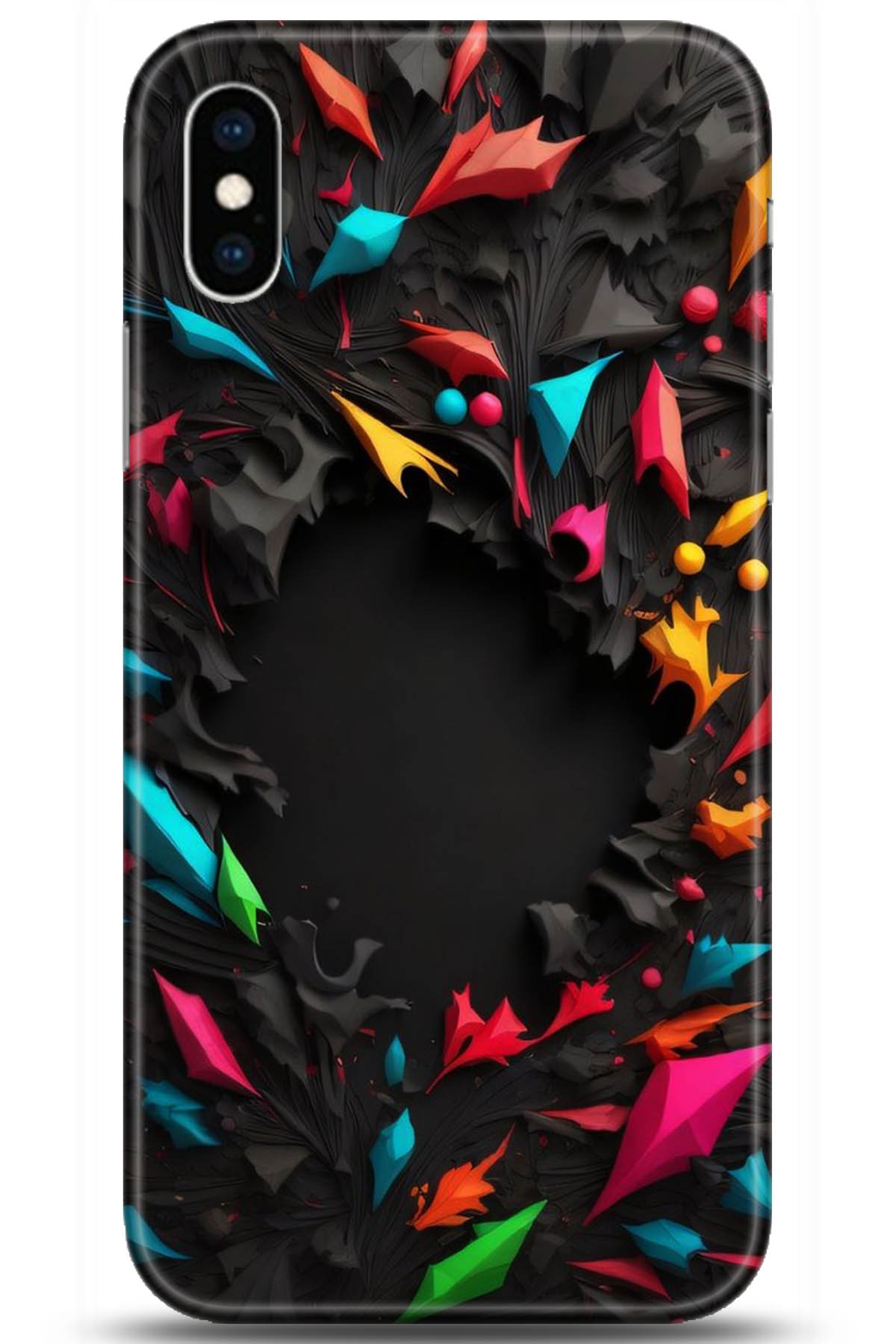 Apple iPhone XS Uyumlu Kılıf HD Baskılı Kılıf - Followed Institution 5253