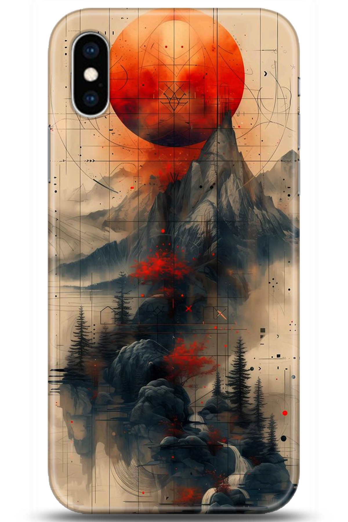 Apple iPhone XS Max Uyumlu Kılıf HD Baskılı Kılıf - Followed Institution 5244