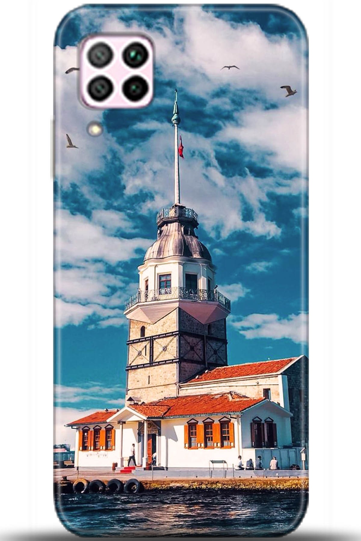 Huawei P40 Lite Uyumlu Kılıf HD Baskılı Kılıf - Followed Institution 5547