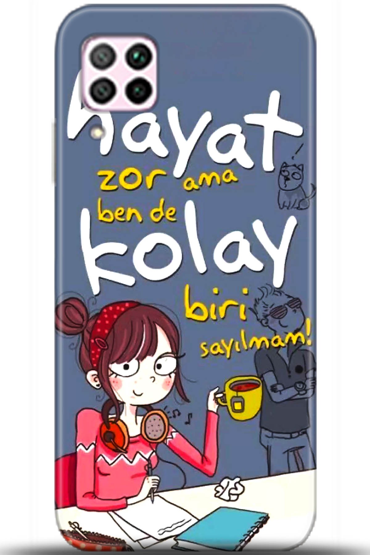 Huawei P40 Lite Uyumlu Kılıf HD Baskılı Kılıf - Followed Institution 5686