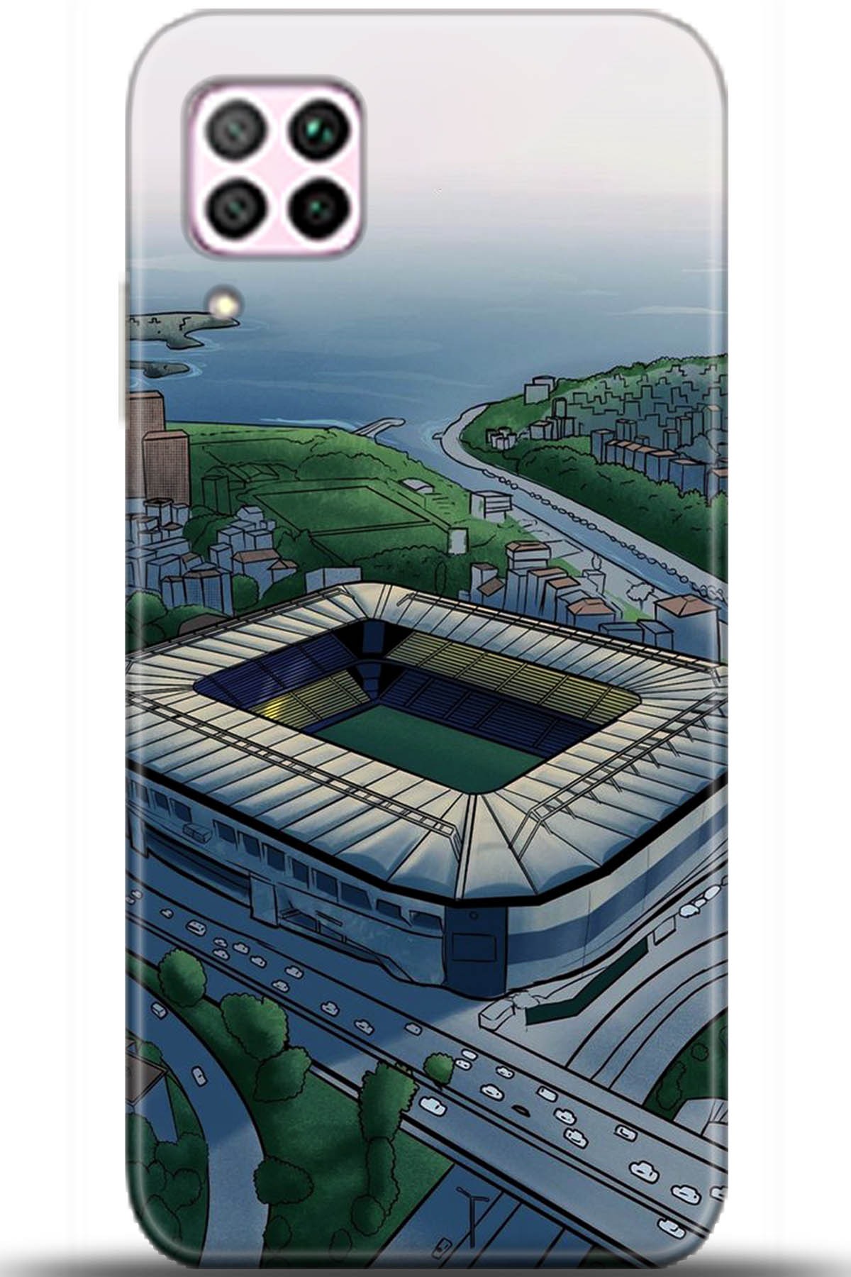 Huawei P40 Lite Uyumlu Kılıf HD Baskılı Kılıf - Followed Institution 5715