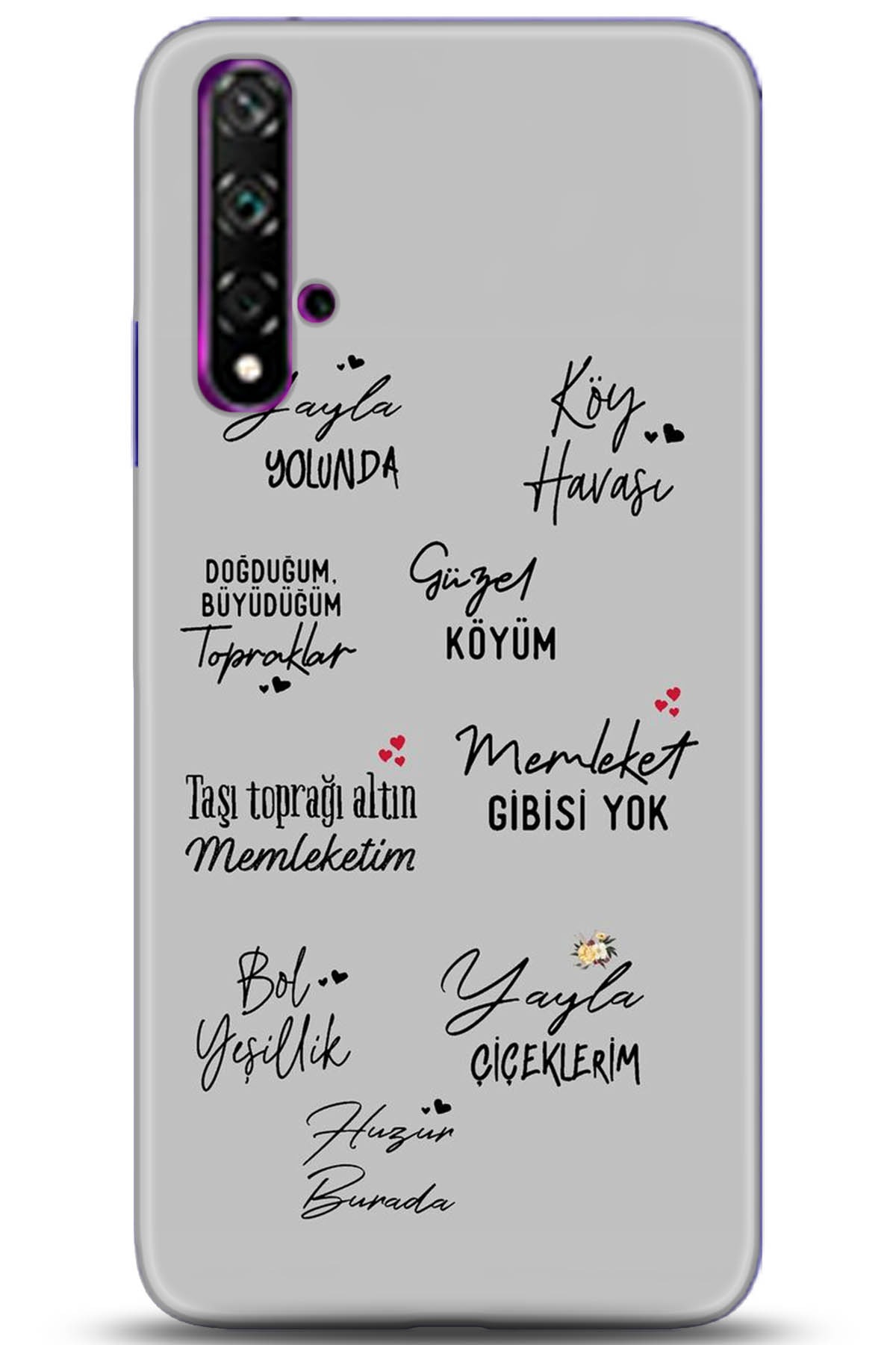 Huawei Nova 5T Uyumlu Kılıf HD Baskılı Kılıf - Followed Institution 5210