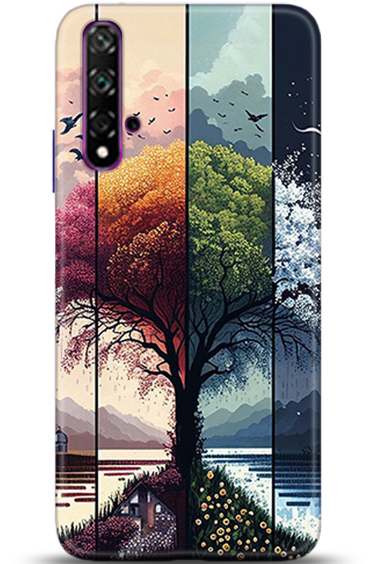 Huawei Nova 5T Uyumlu Kılıf HD Baskılı Kılıf - Followed Institution 5369