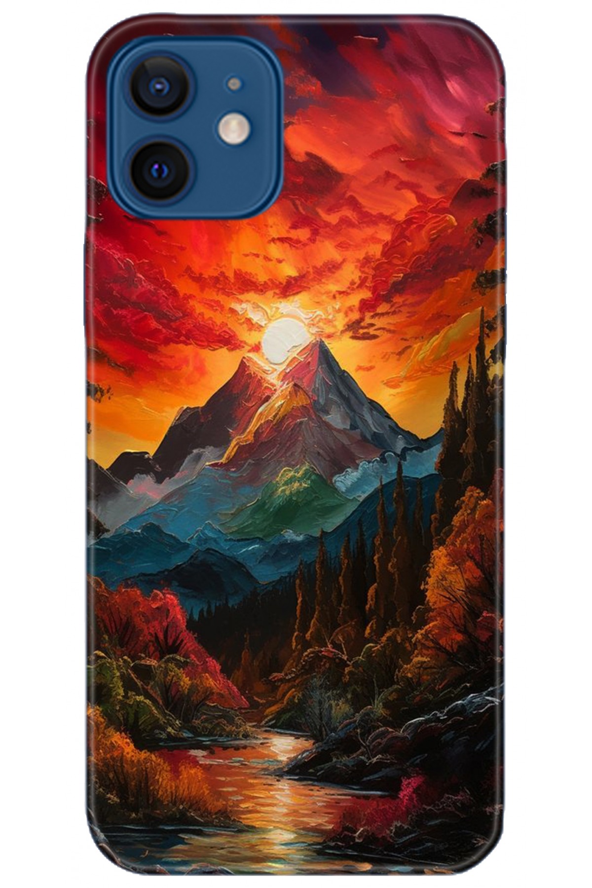 Apple iPhone 12 Mini Kılıf HD Baskılı Kılıf - Followed Institution 5224