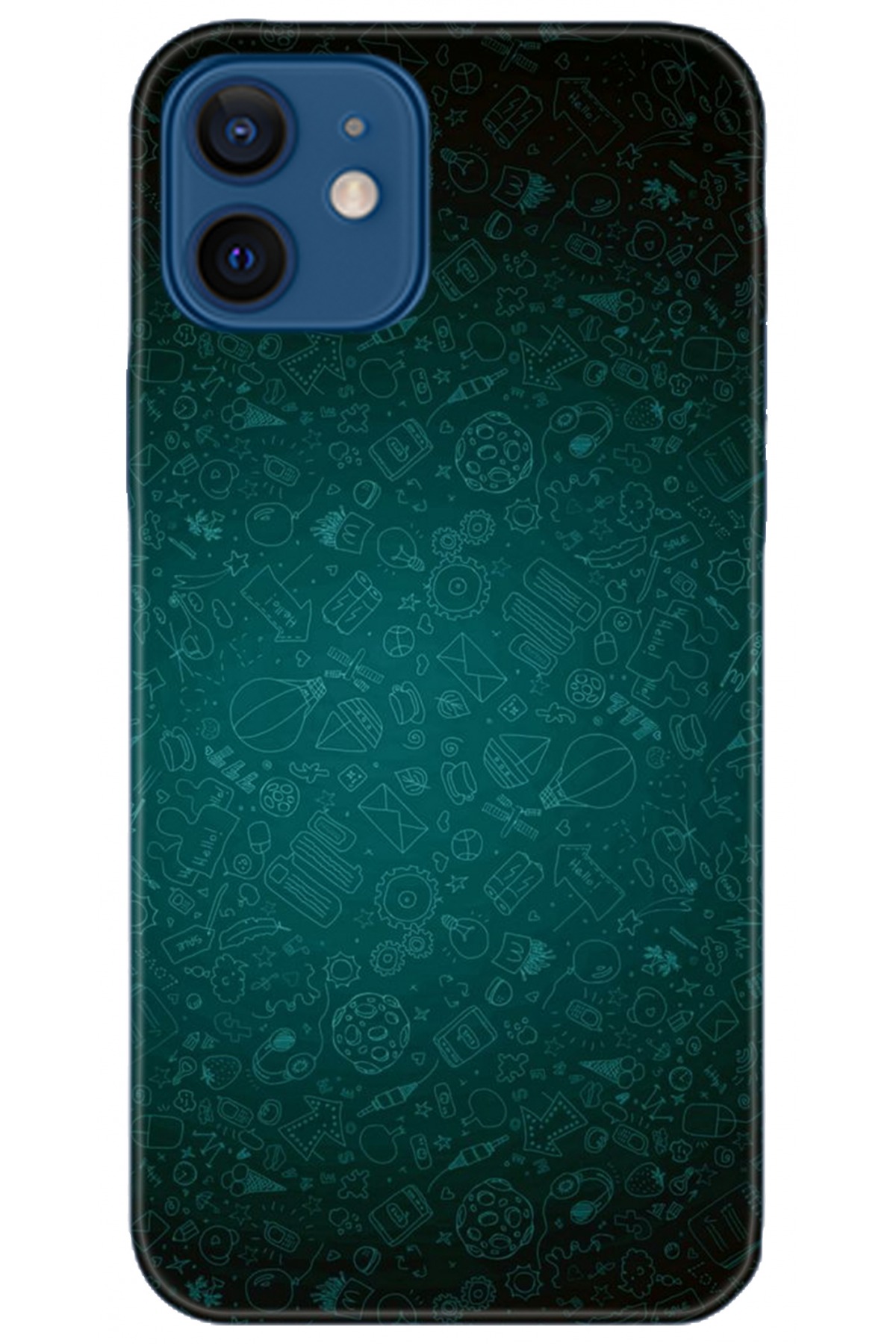 Apple iPhone 12 Mini Kılıf HD Baskılı Kılıf - Followed Institution 5255