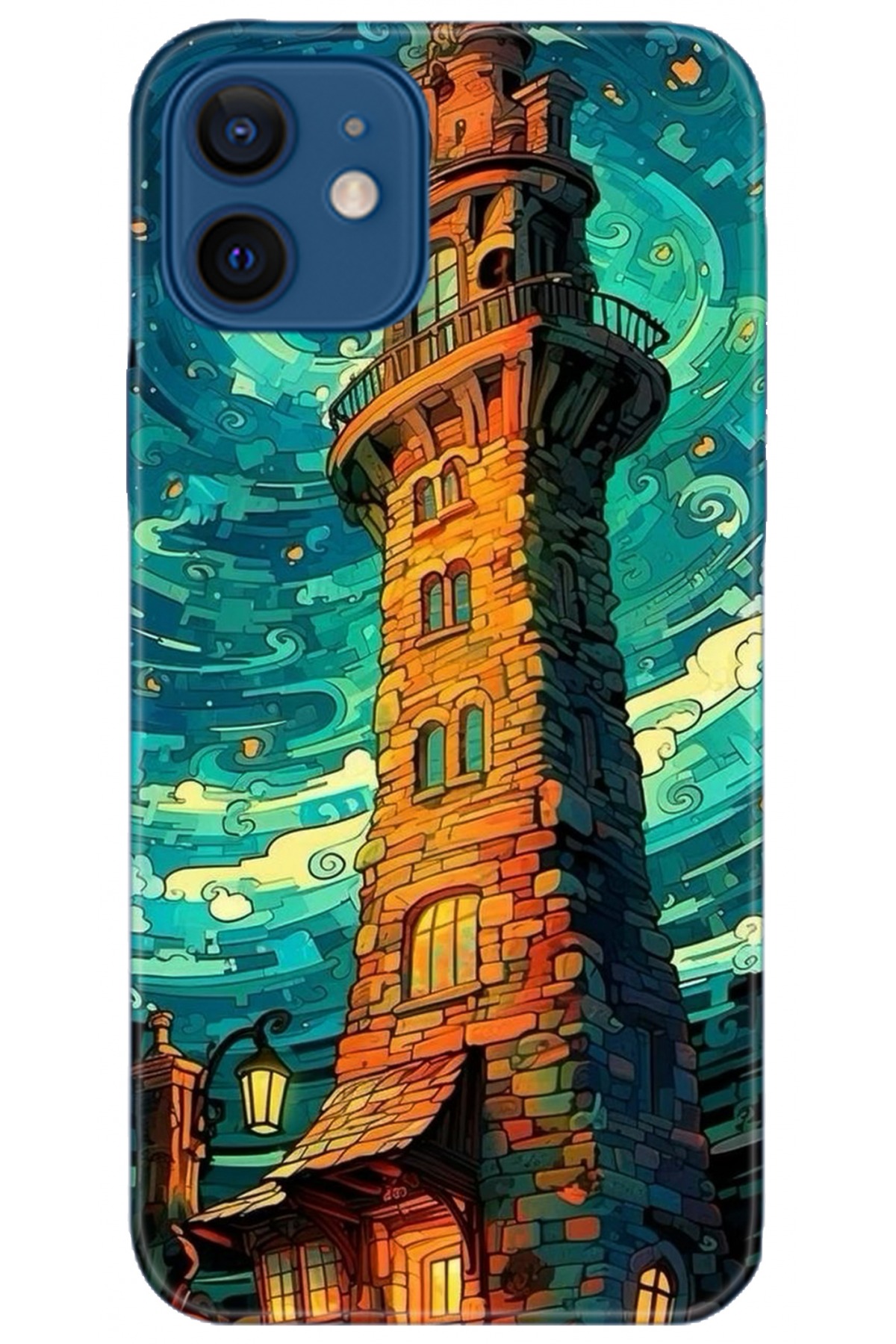 Apple iPhone 12 6.1inç Kılıf HD Baskılı Kılıf - Followed Institution 5233