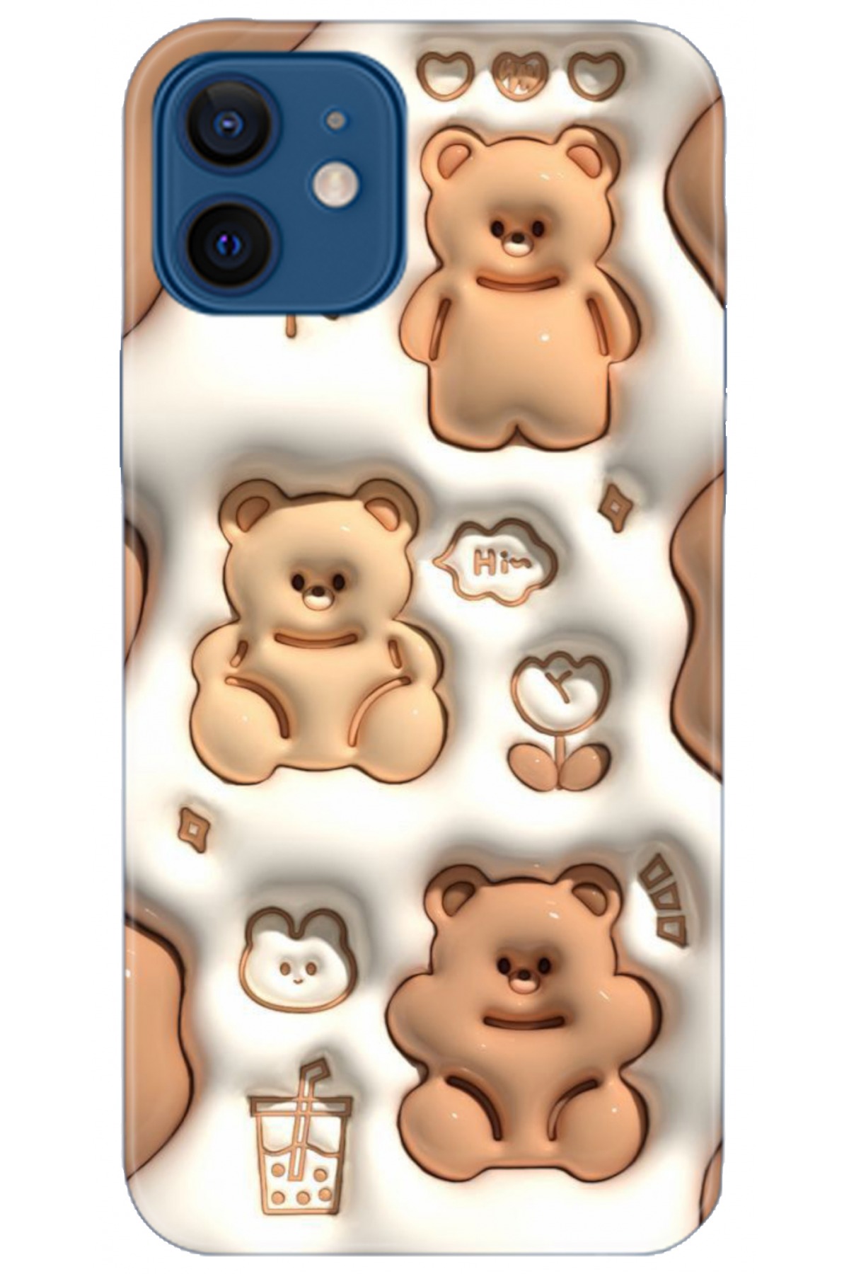 Apple iPhone 12 6.1inç Uyumlu Kılıf HD Baskılı Kılıf - Followed Institution 5047