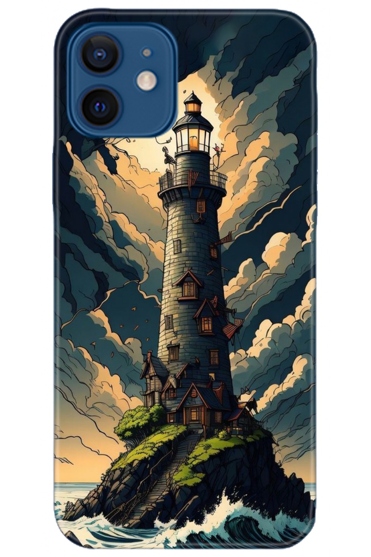 Apple iPhone 12 6.1inç Uyumlu Kılıf HD Baskılı Kılıf - Followed Institution 5236