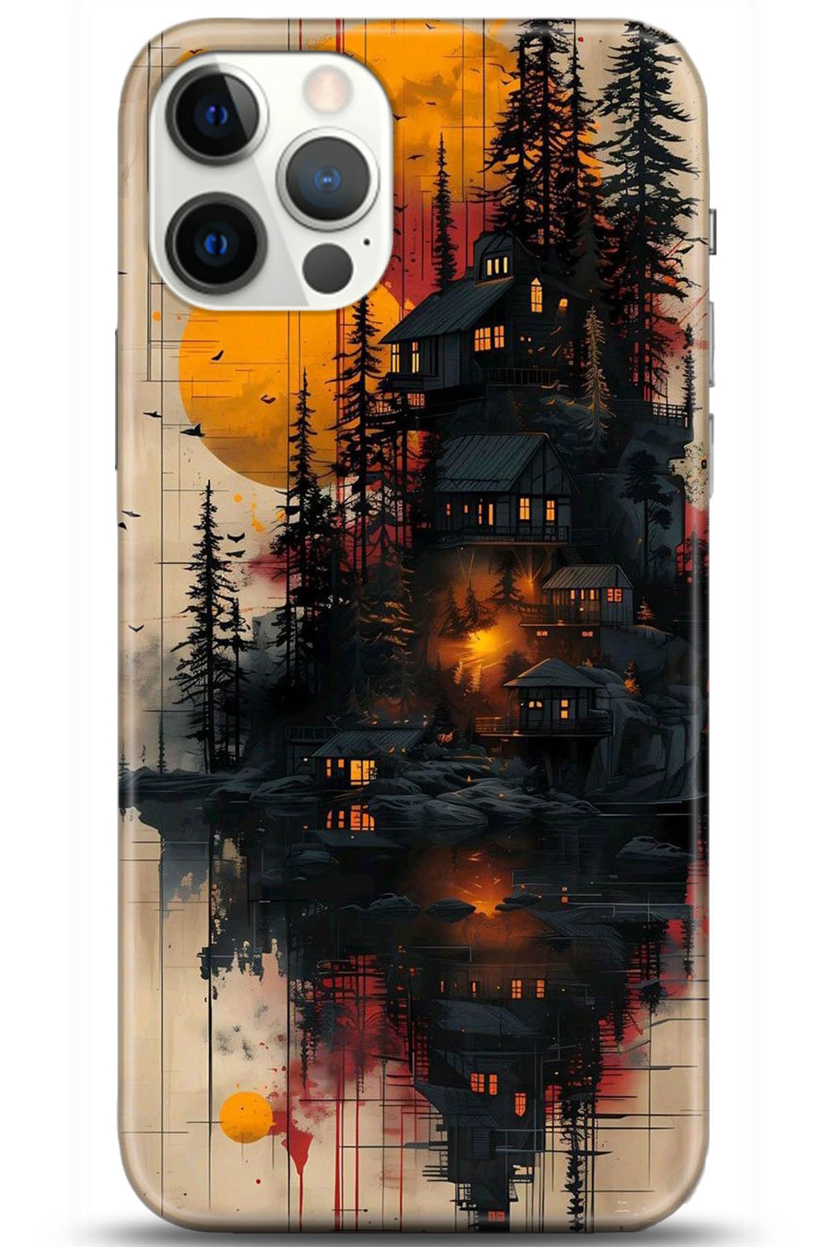 Apple iPhone 12 Pro 6.1inç Uyumlu Kılıf HD Baskılı Kılıf - Followed Institution 5292