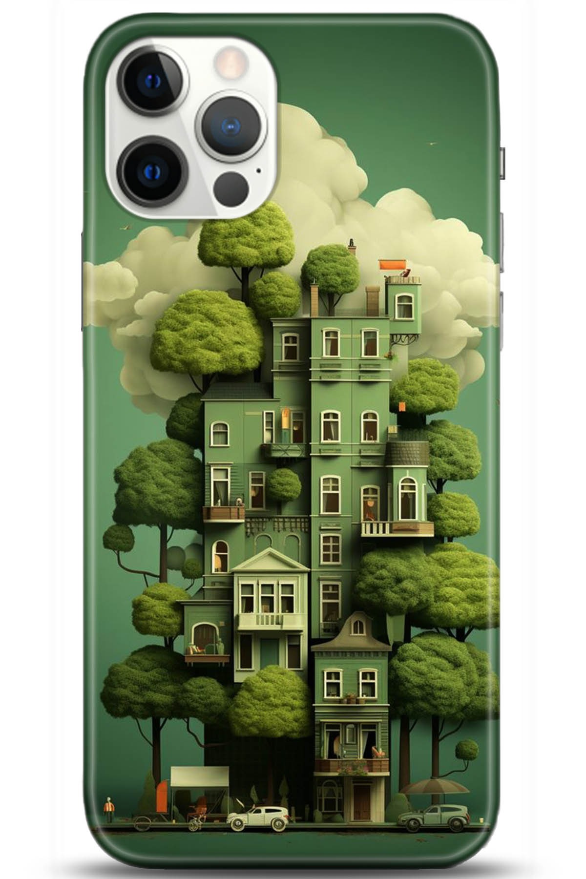 Apple iPhone 12 Pro Max 6.7inç Kılıf HD Baskılı Kılıf - Followed Institution 5273