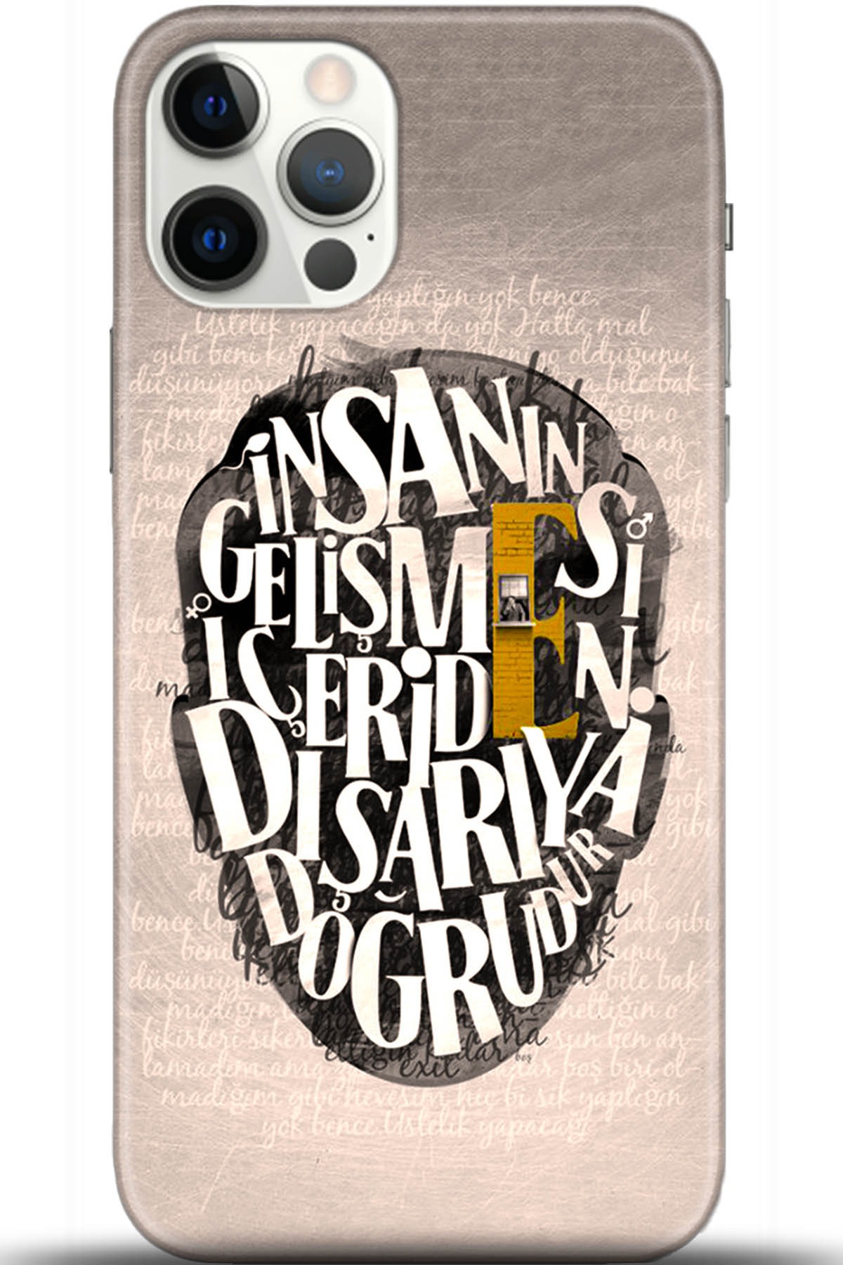 Apple iPhone 12 Pro Max 6.7inç Kılıf HD Baskılı Kılıf - Followed Institution 5587